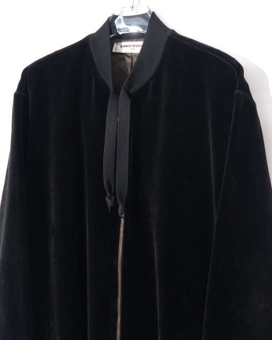 "SONIA RYKIEL" velour bomber jacket