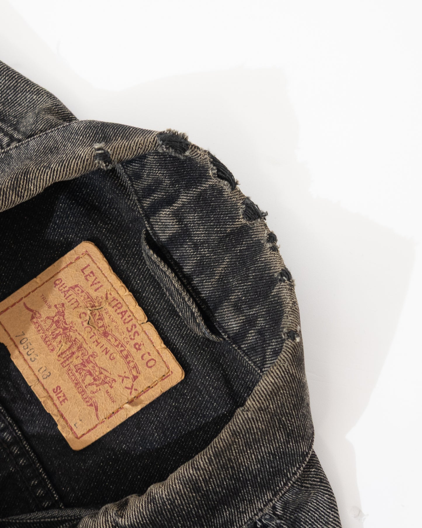 Euro 'Levi's' 70503 black denim jacket