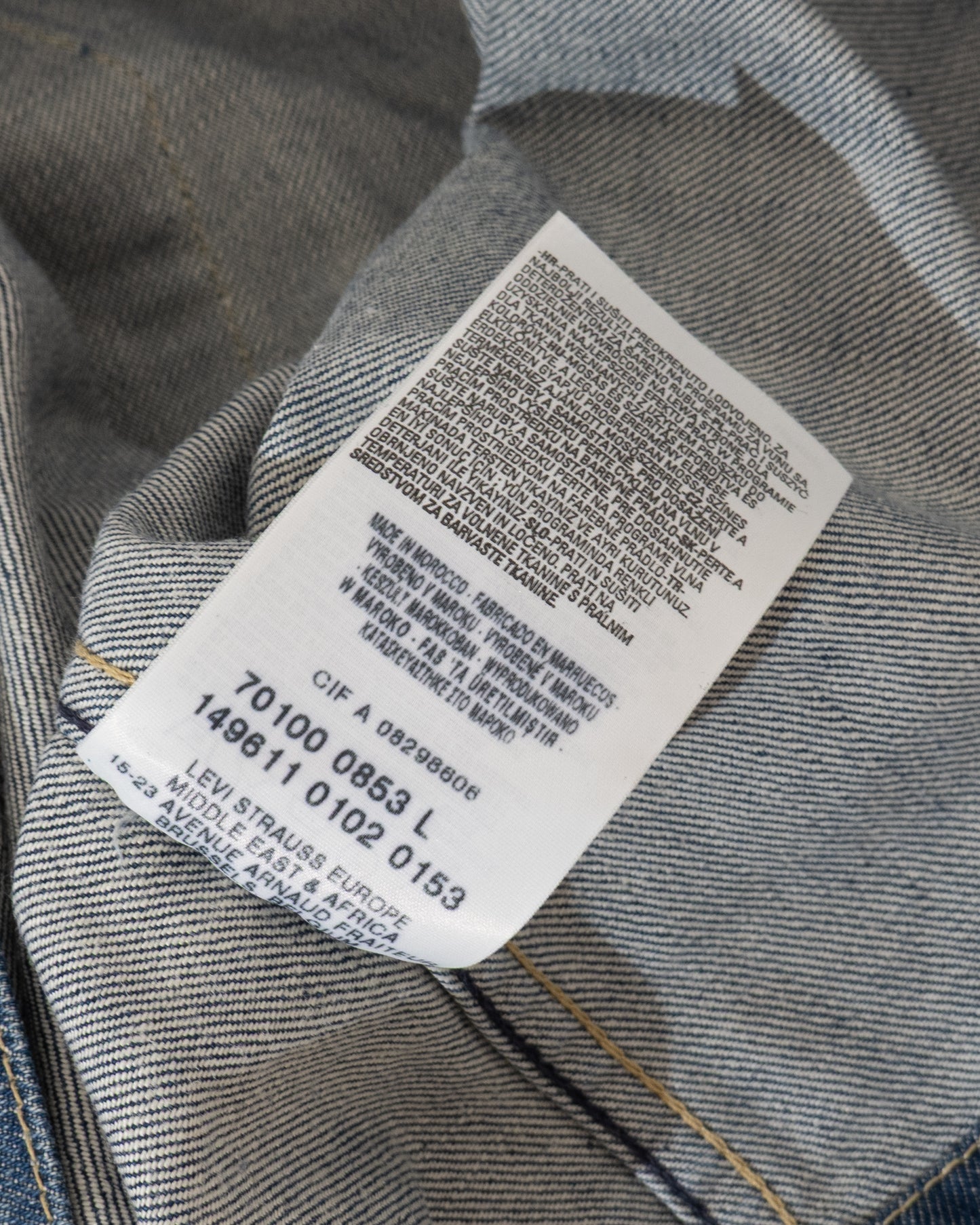 Euro 'Levi's' Engineered Jeans 70100 denim jacket