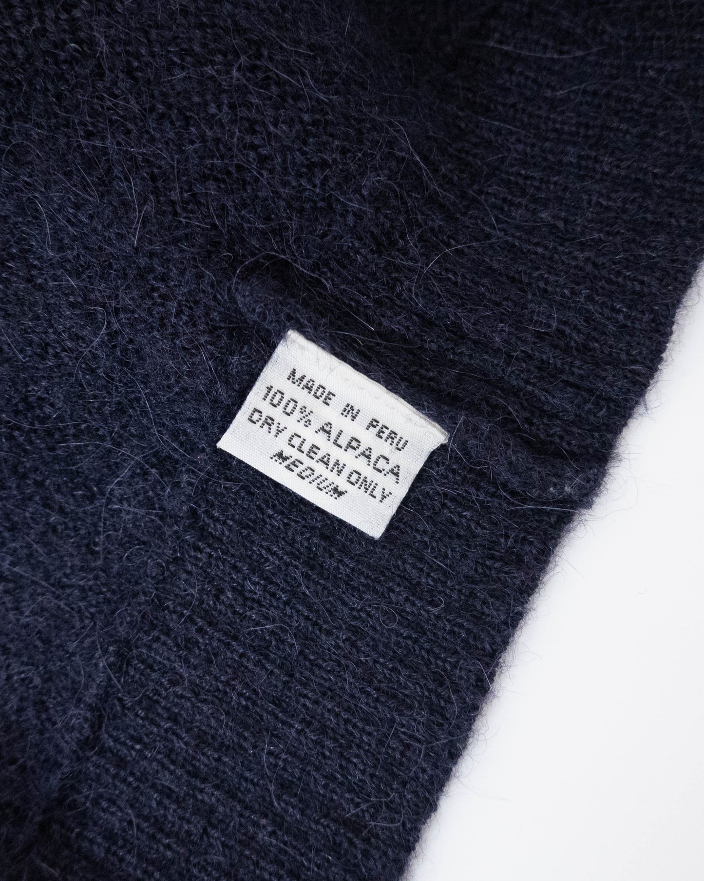 "Paul Stuart" half zip alpaca knit sweater