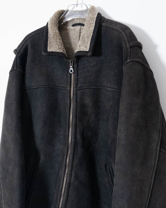 "Andrew Marc" mouton leather jacket