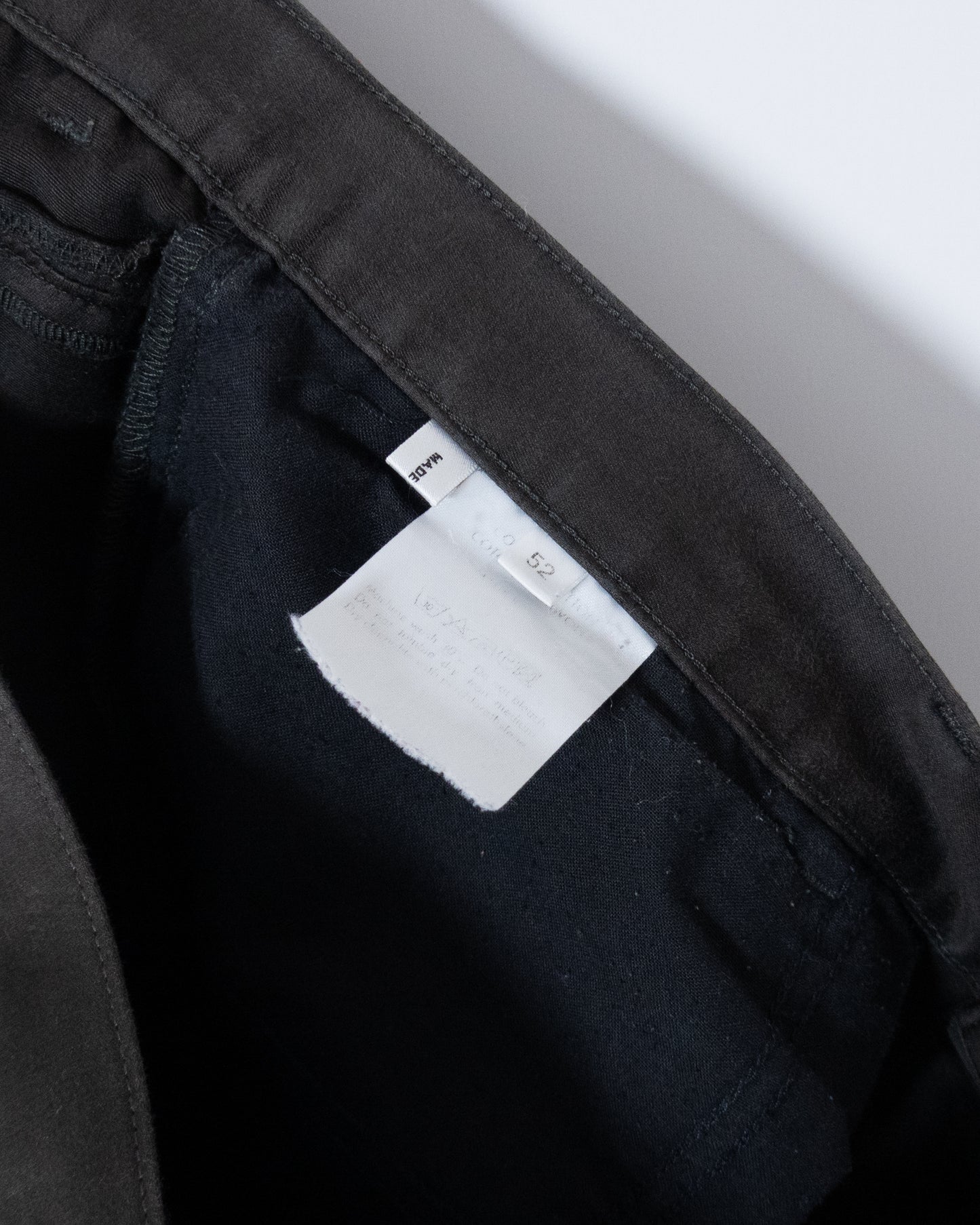 'YVES SAINT LAURENT rive gauche' cotton sateen 5-pocket pants