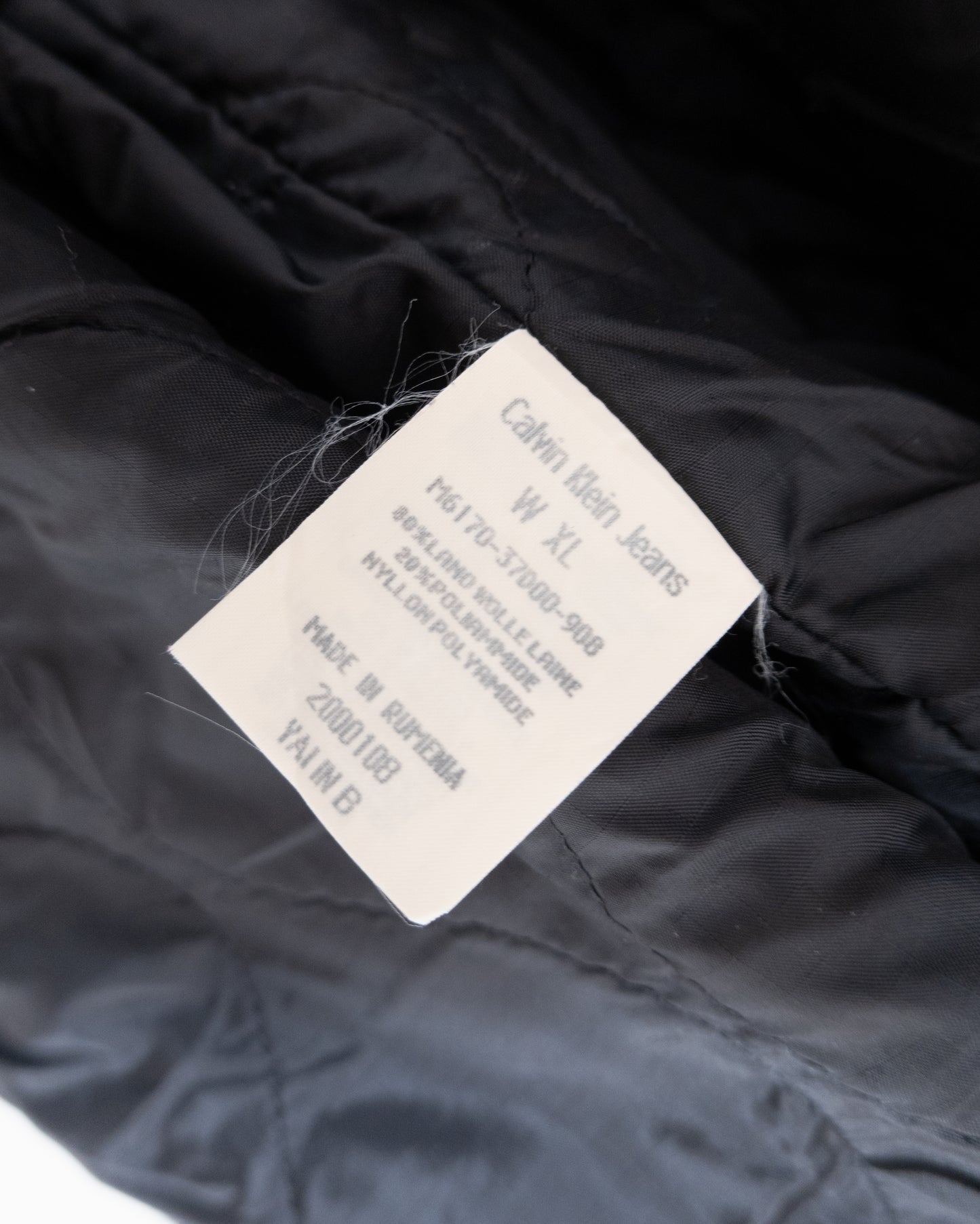 "Calvin Klein" high neck wool coat