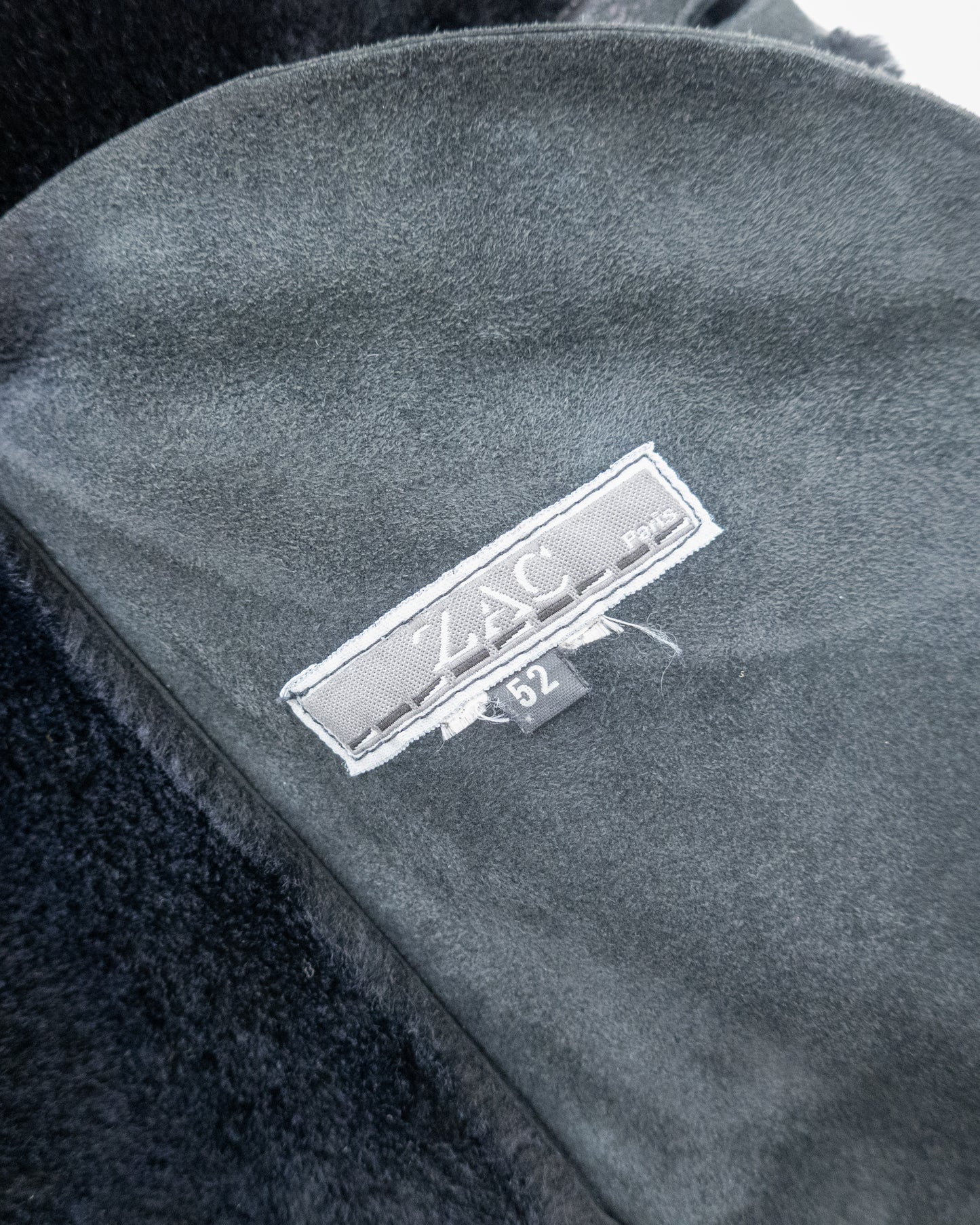 Mouton leather maxi coat