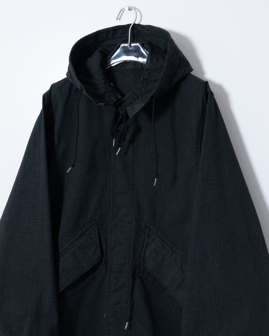 “U.S. ARMY” night camouflage hooded coat