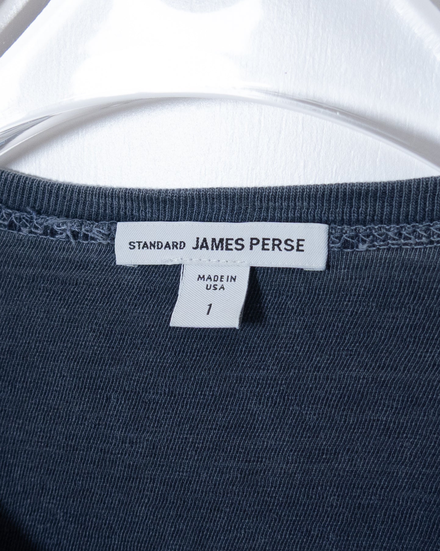 "JAMES PERSE" henley neck L/S t-shirt