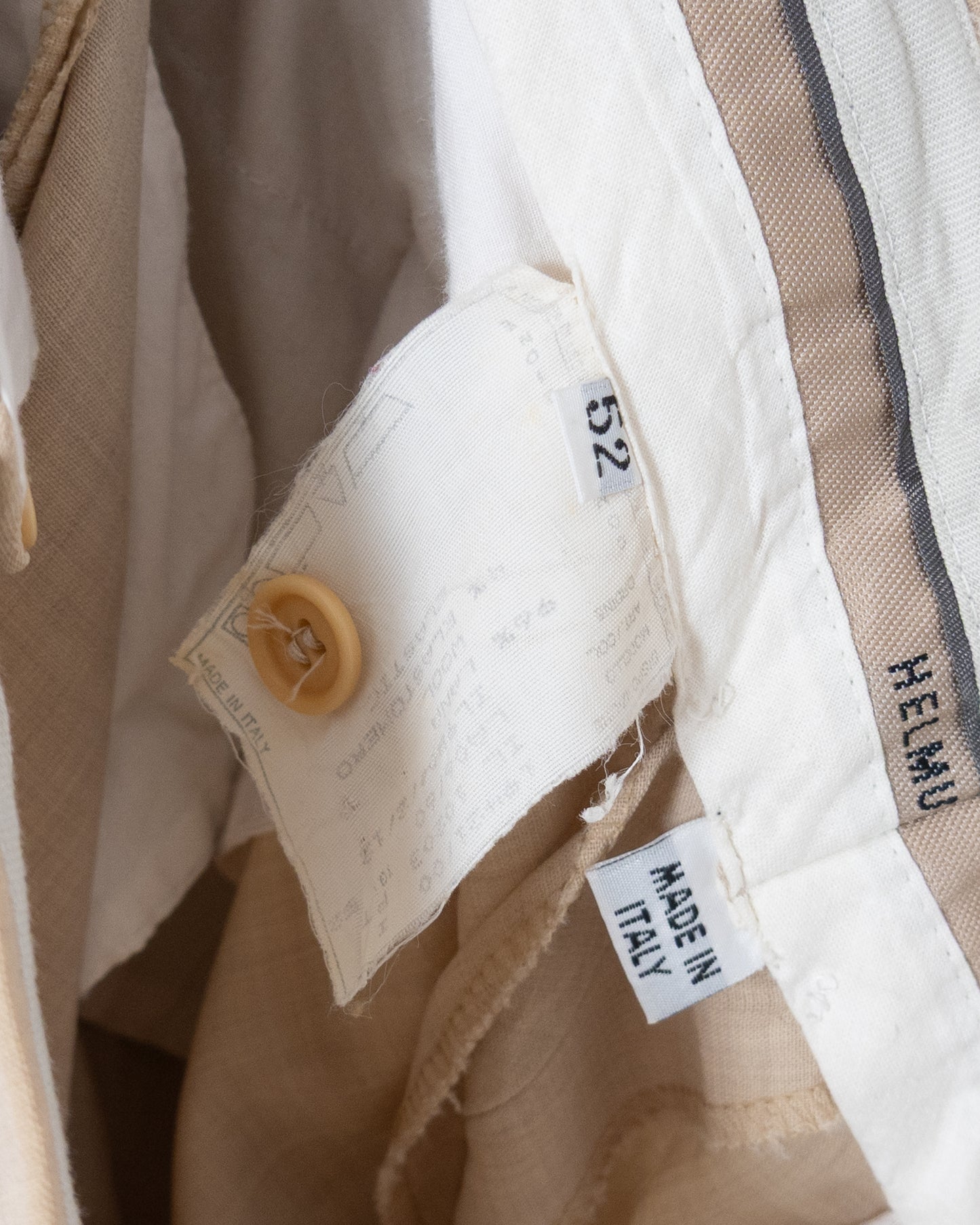 "HELMUT LANG" no tuck slacks