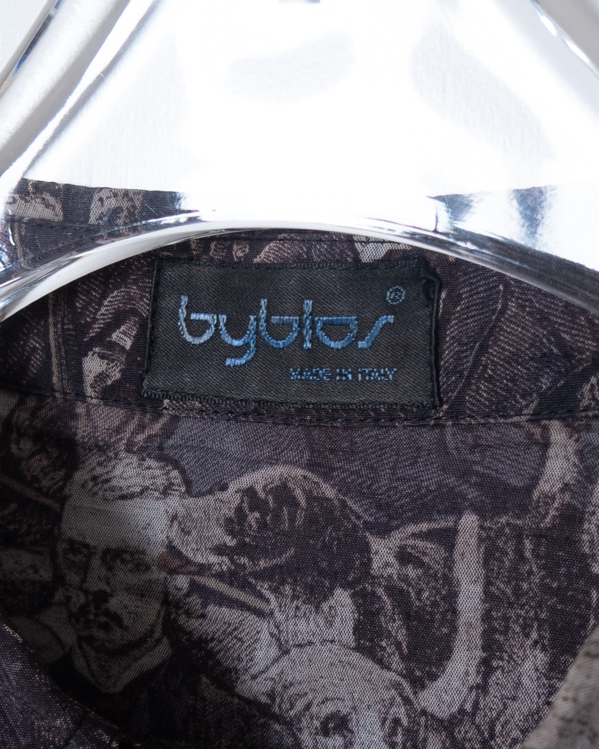 "byblos" all-over pettern rayon shirt