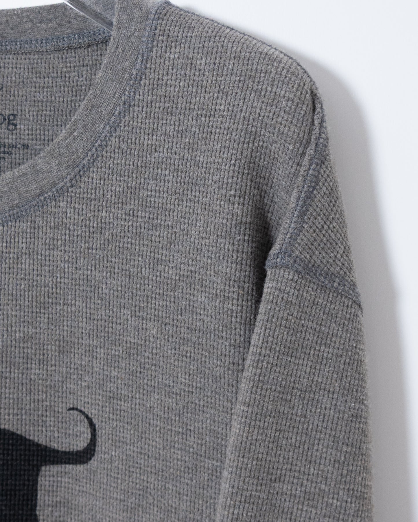 dog printed thermal L/S T-shirt
