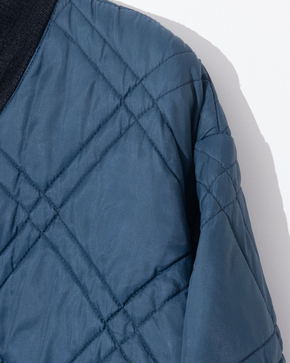 old diamond quilted nylon jacket
