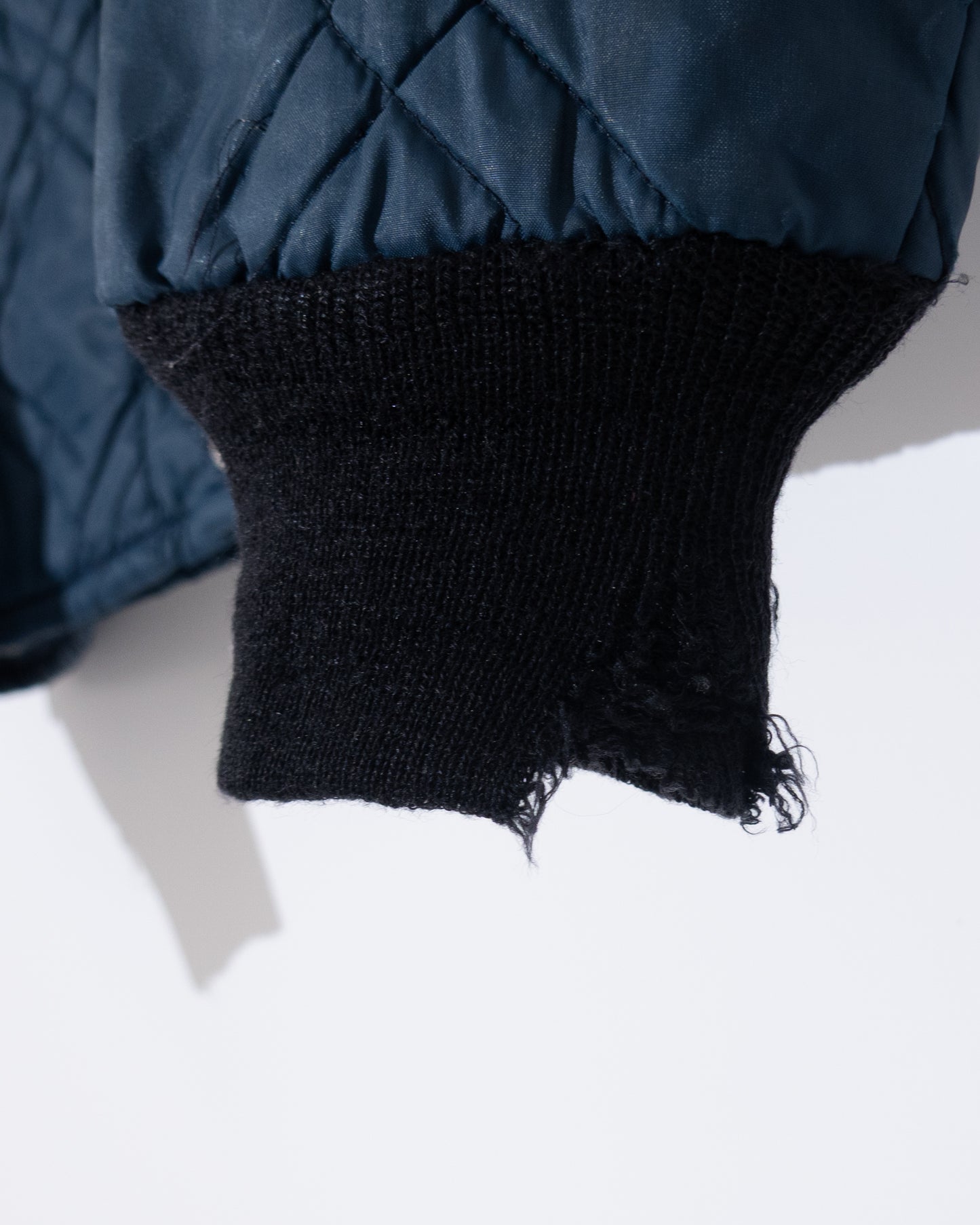 old diamond quilted nylon jacket