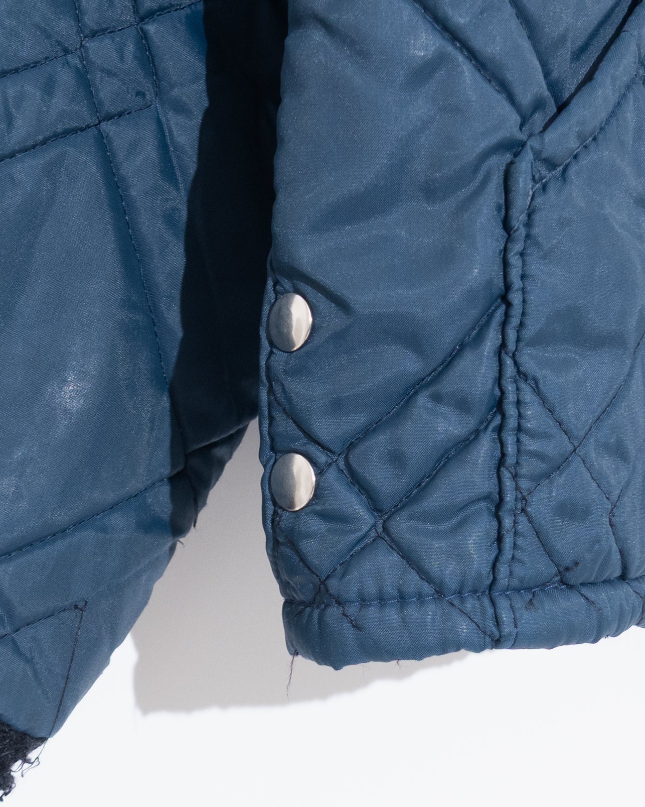 old diamond quilted nylon jacket