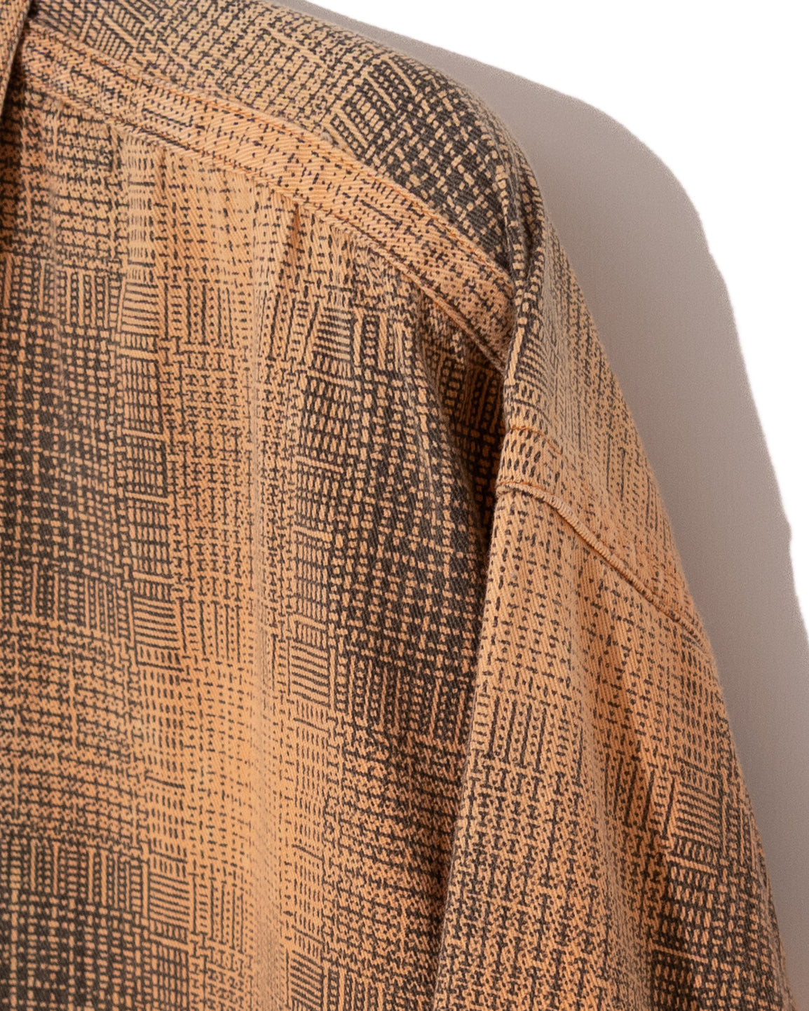 half-zip plaid shirt