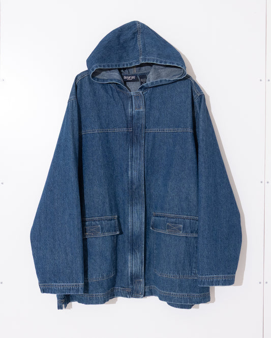 Denim hooded jacket
