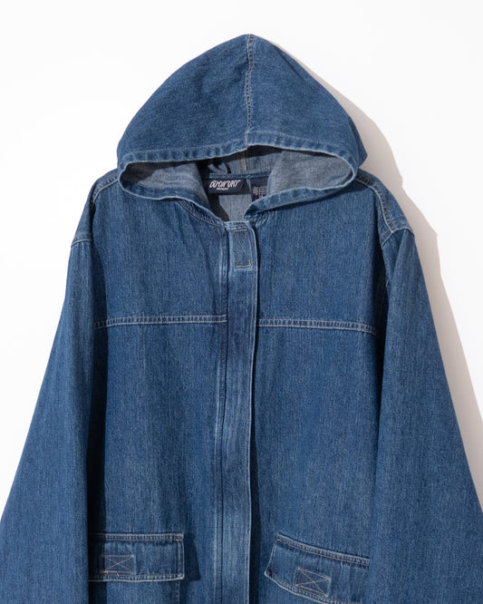Denim hooded jacket