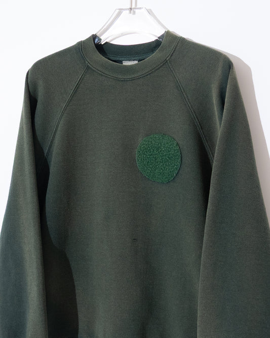 'EURO' velcro patch fade sweatshirt