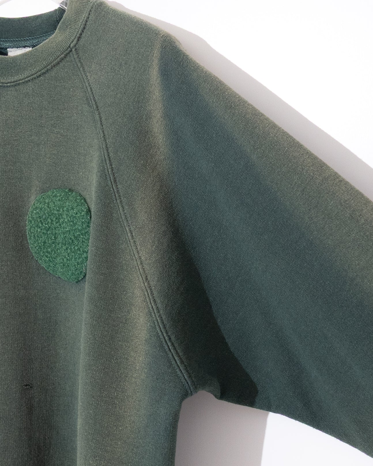 'EURO' velcro patch fade sweatshirt