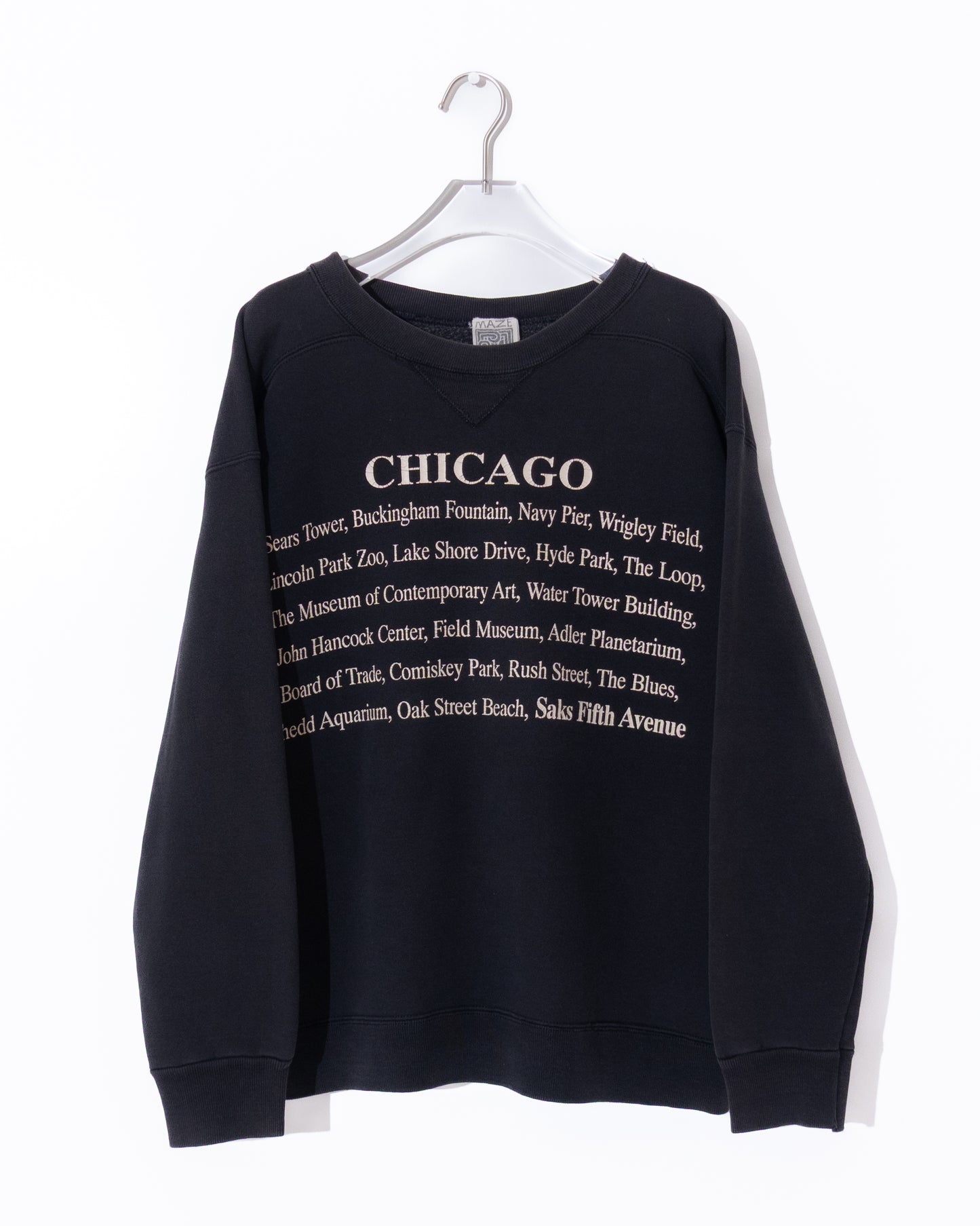 'MAZE' print sweatshirt