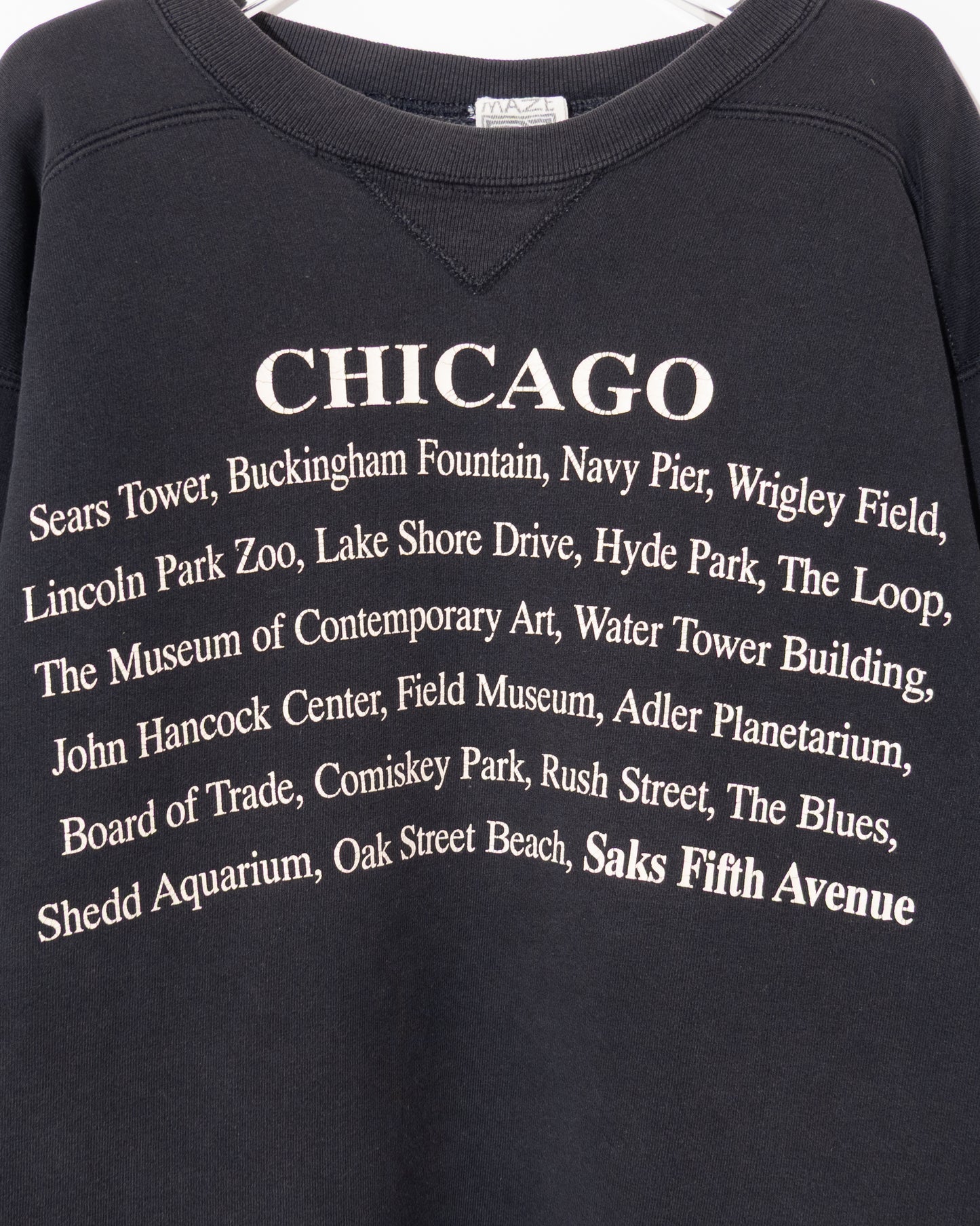 'MAZE' print sweatshirt