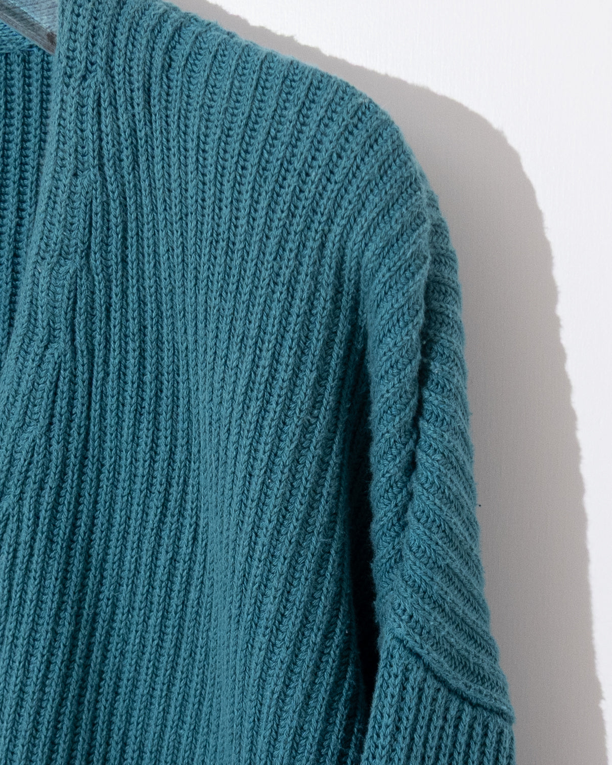 'LAND'S END' v-neck rib knit