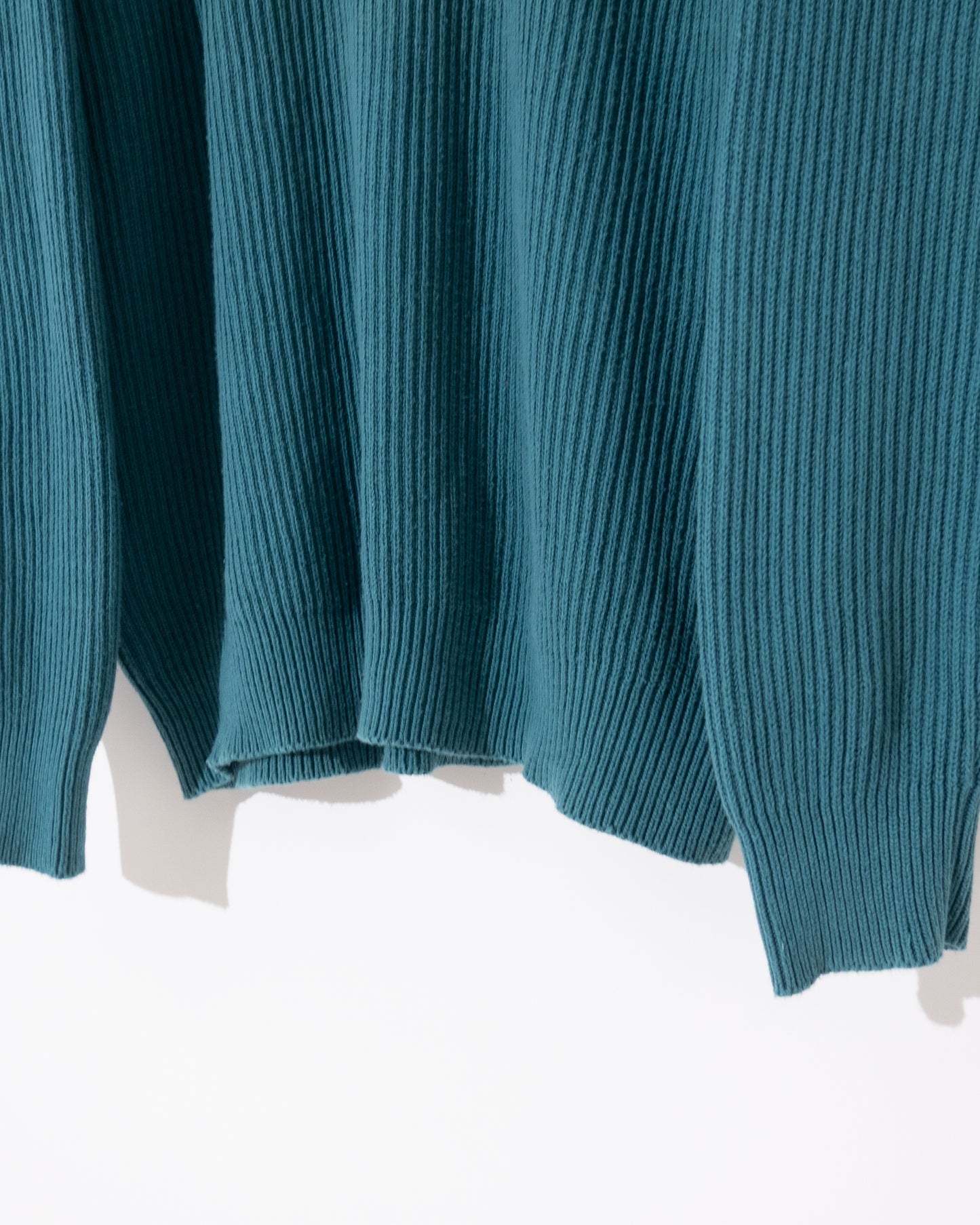 'LAND'S END' v-neck rib knit