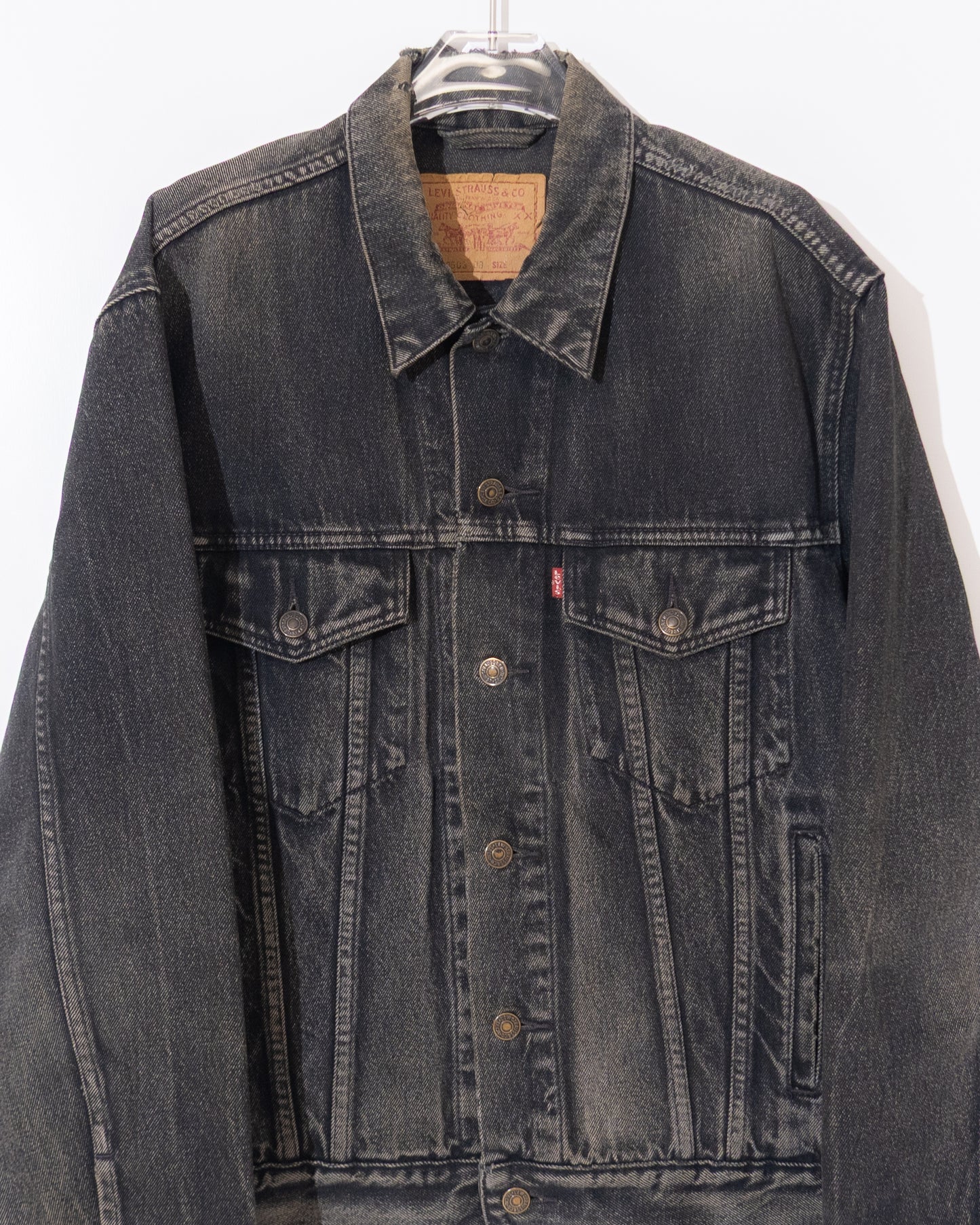 Euro 'Levi's' 70503 black denim jacket