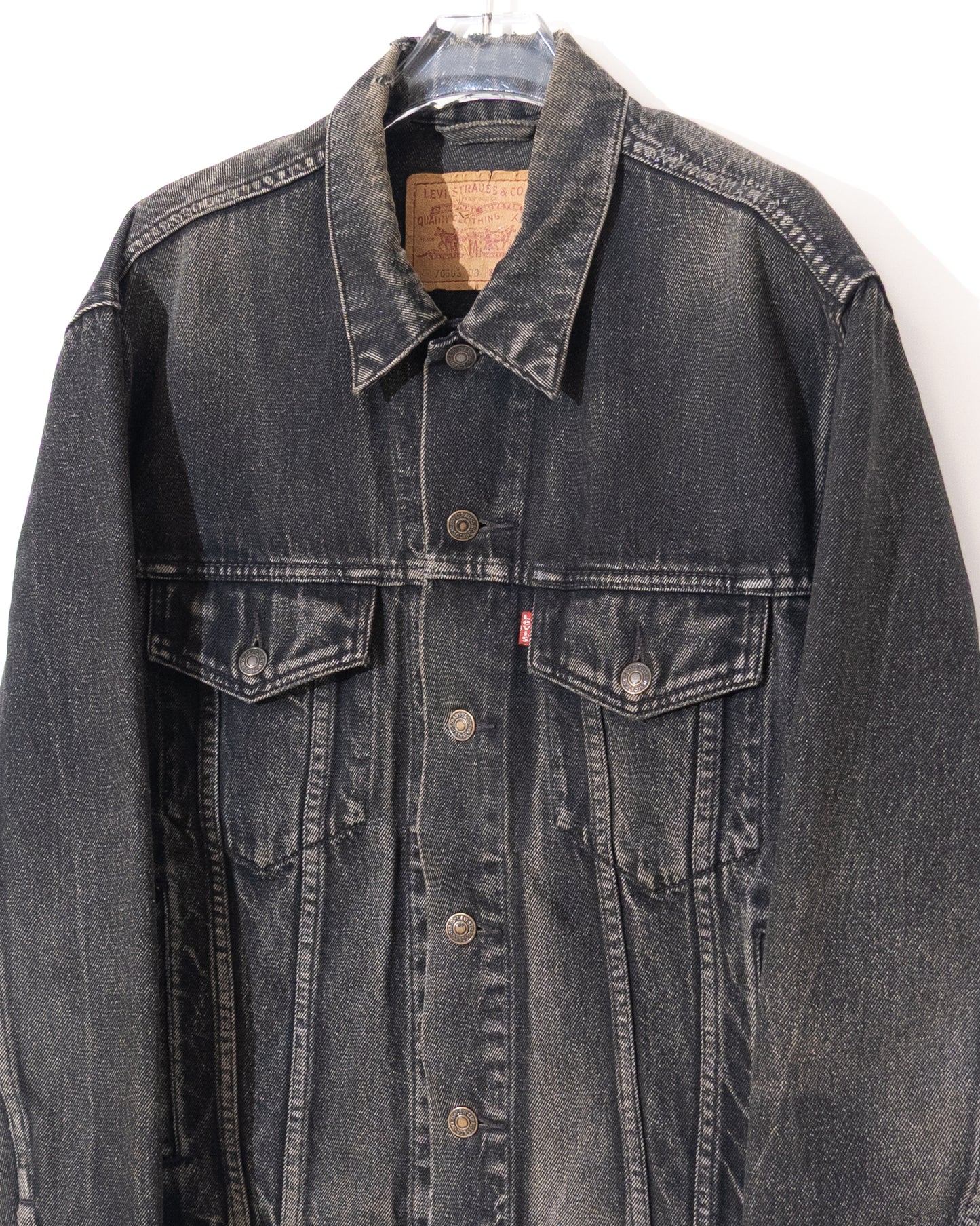Euro 'Levi's' 70503 black denim jacket