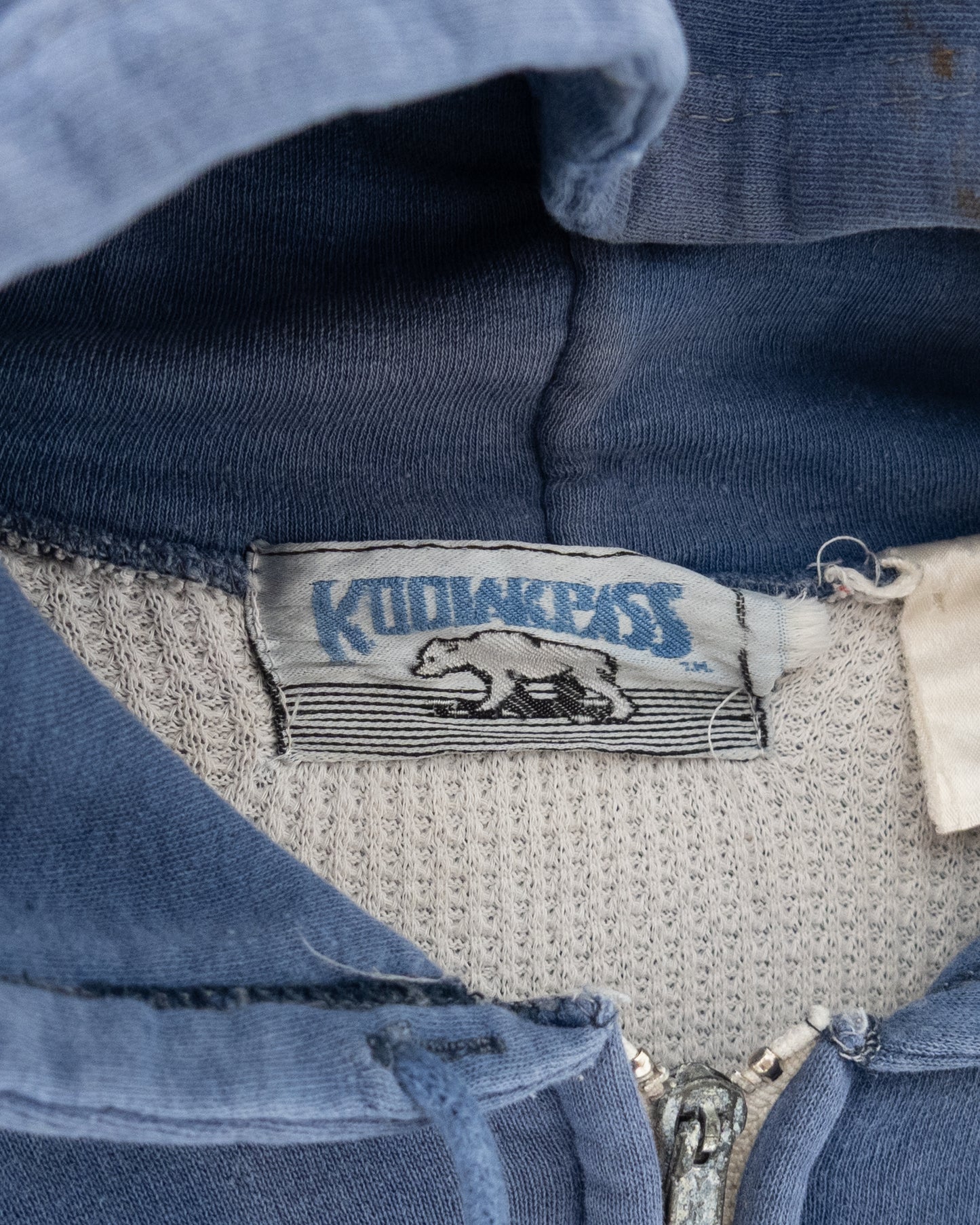 Old thermal liner zip hoodie