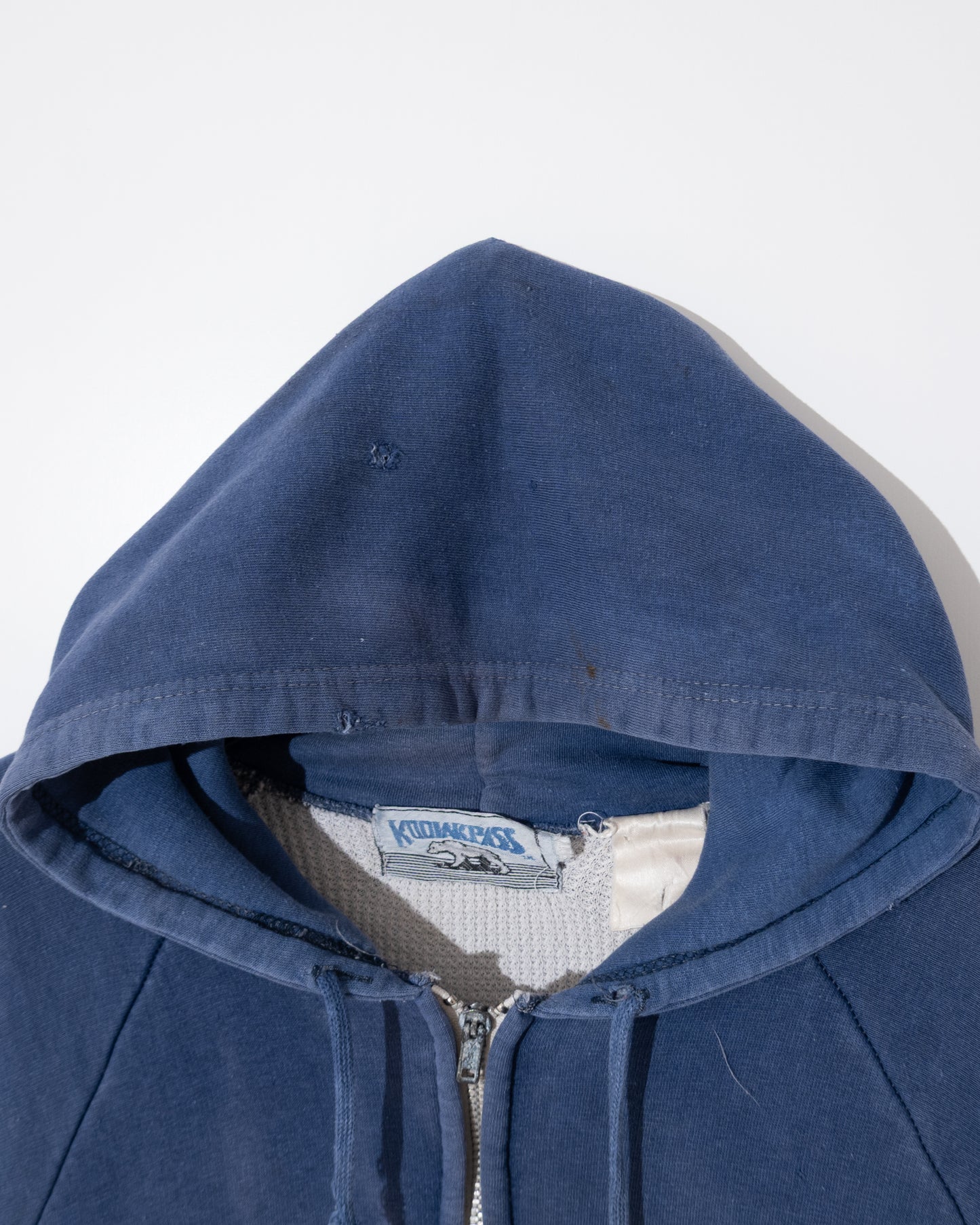 Old thermal liner zip hoodie