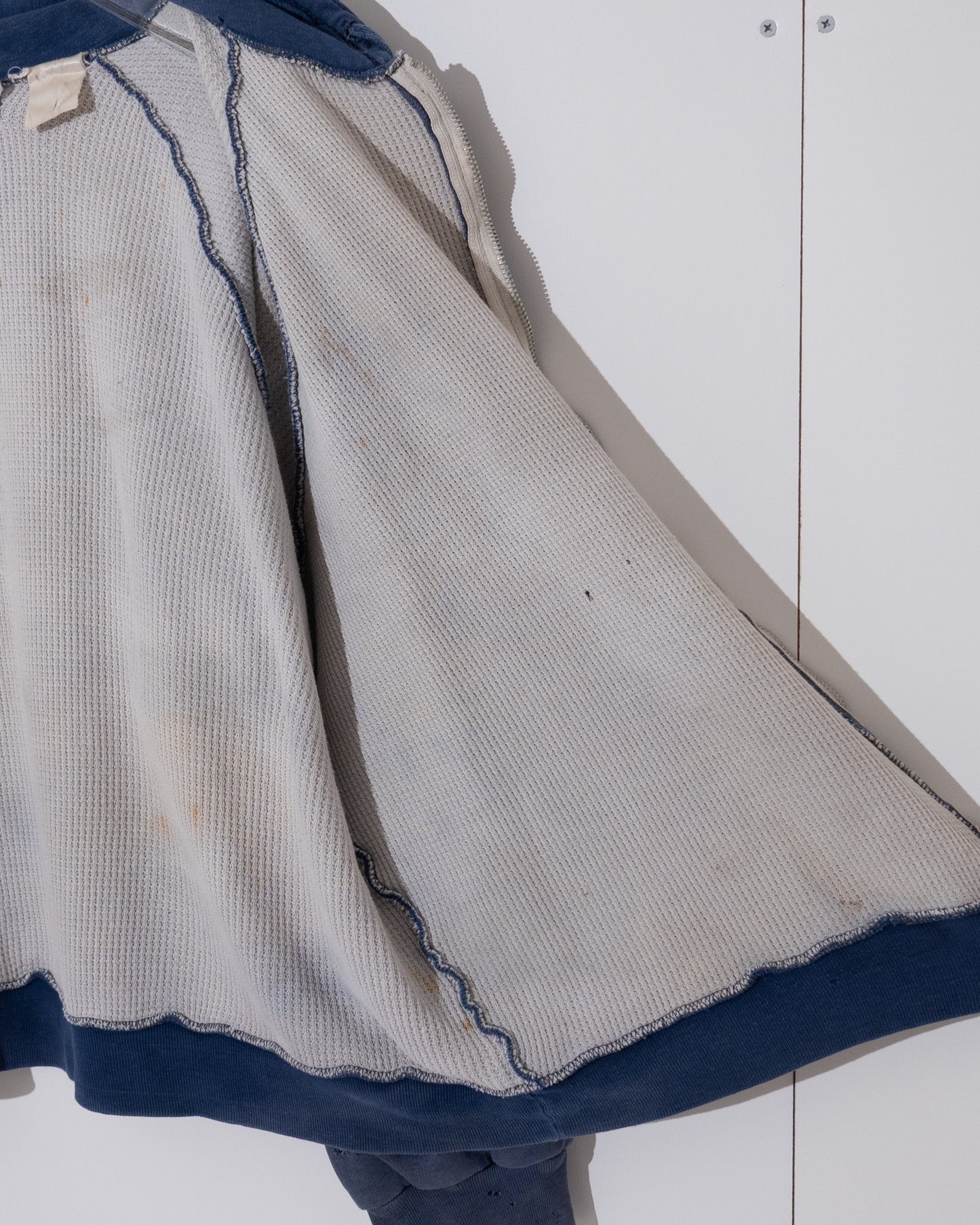 Old thermal liner zip hoodie