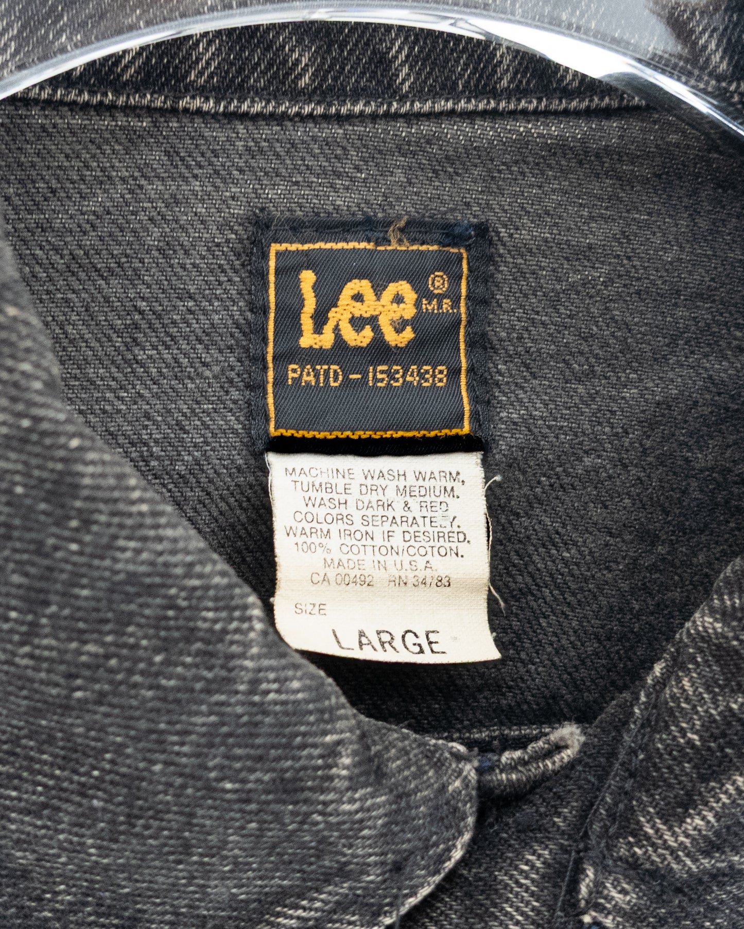 'Lee' black denim jacket