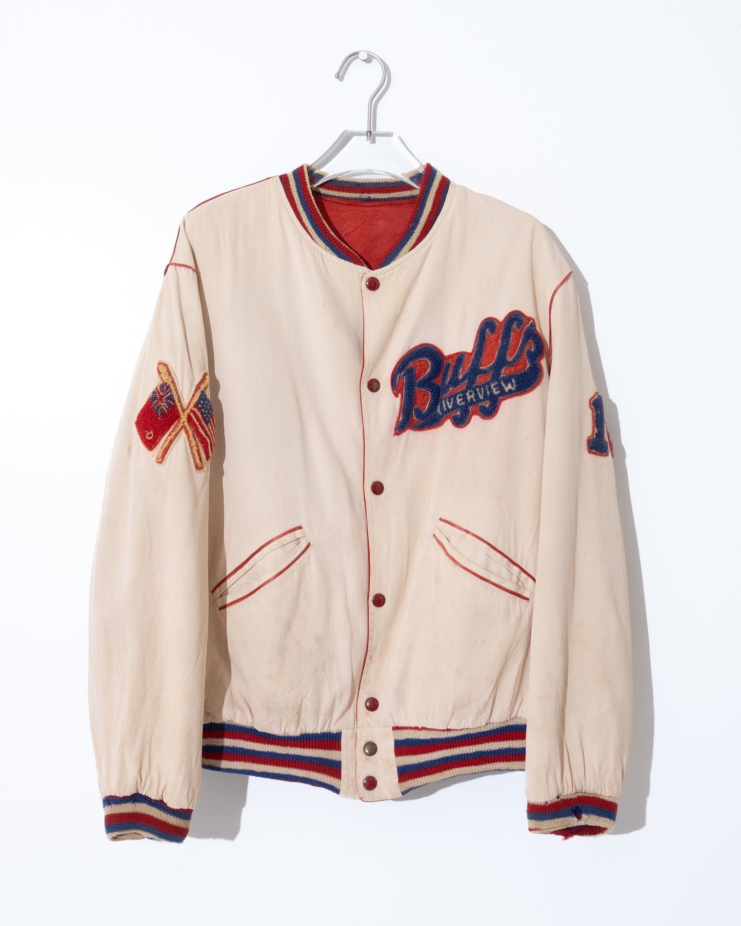 Satin varsity jacket