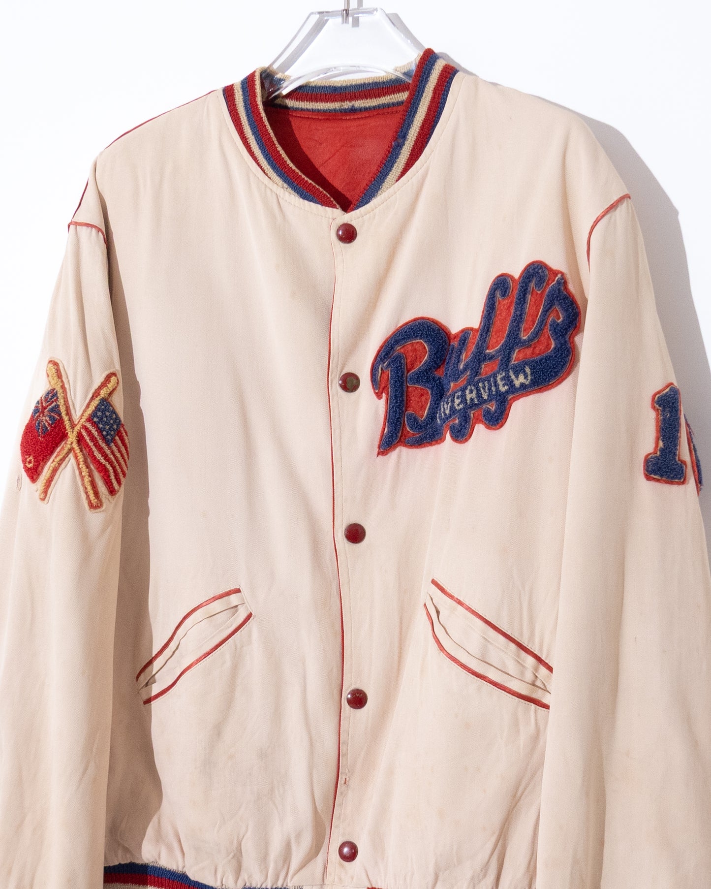 Satin varsity jacket