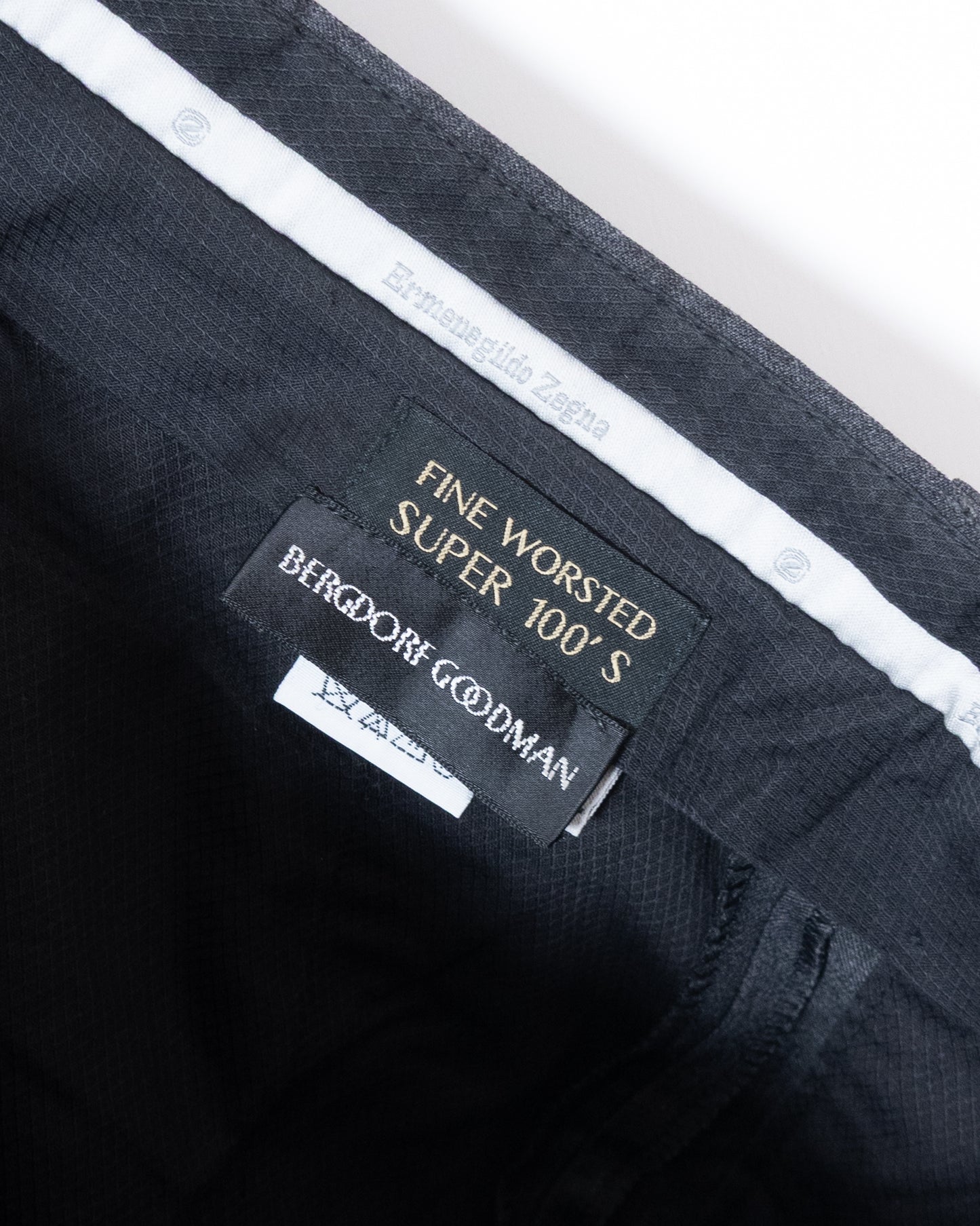 "Ermenegildo Zegna" for BERGDORF GOODMAN wide tuck slacks
