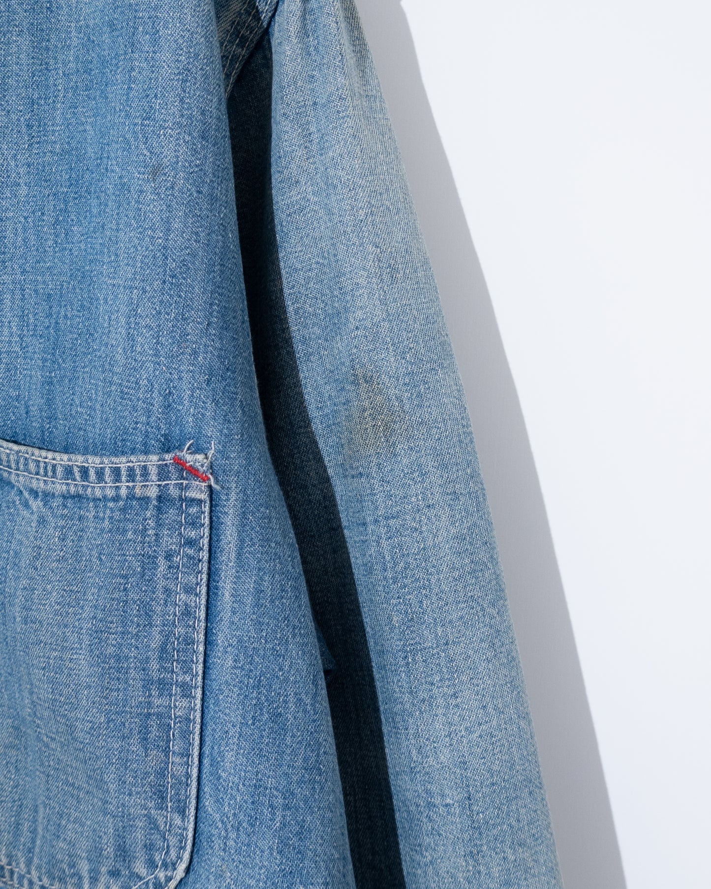 'Sears' denim coverall jacket with blanket liner