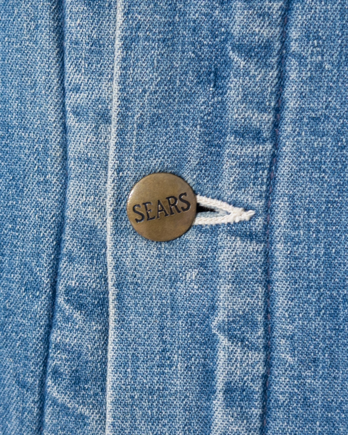 'Sears' denim coverall jacket with blanket liner