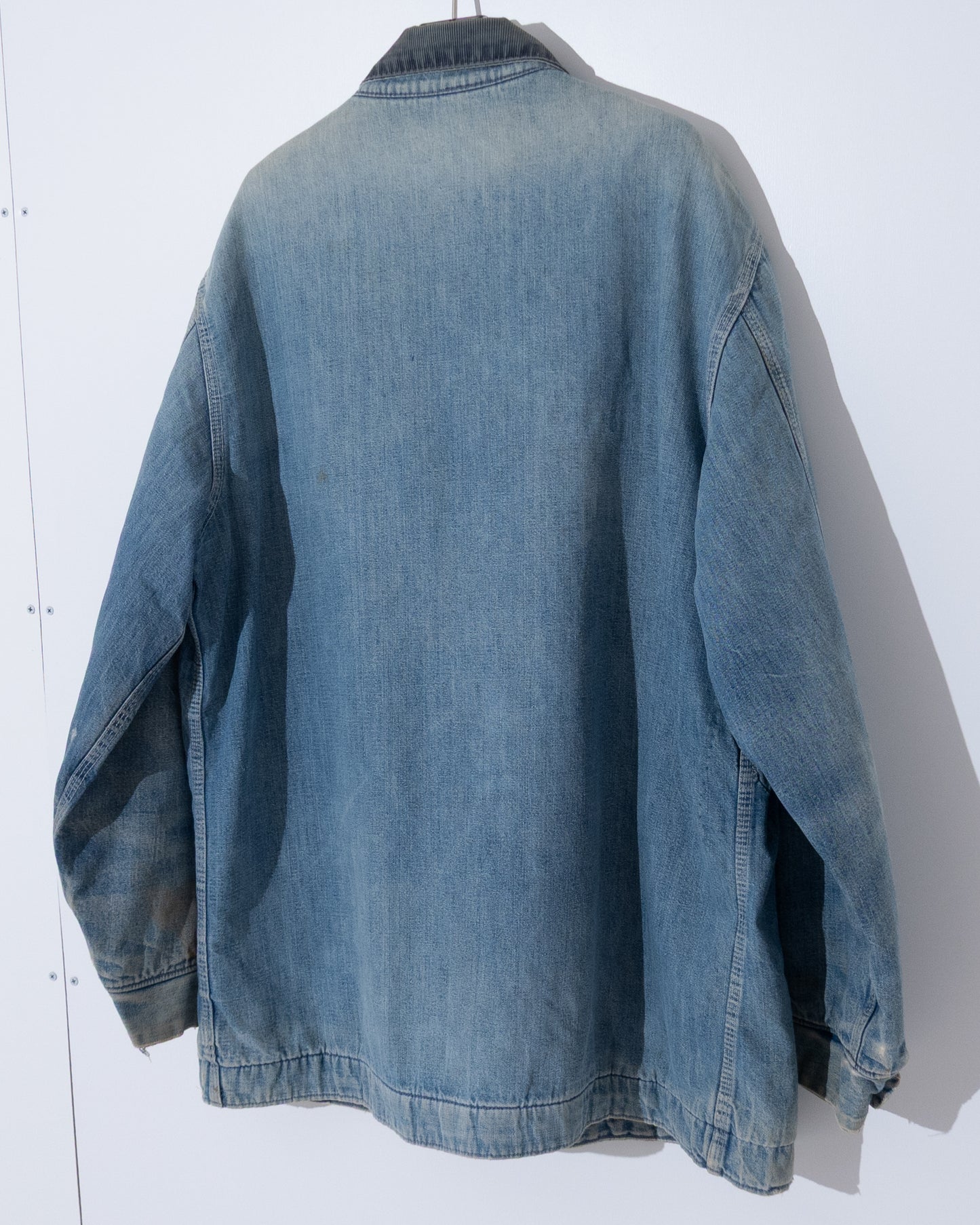 'Sears' denim coverall jacket with blanket liner
