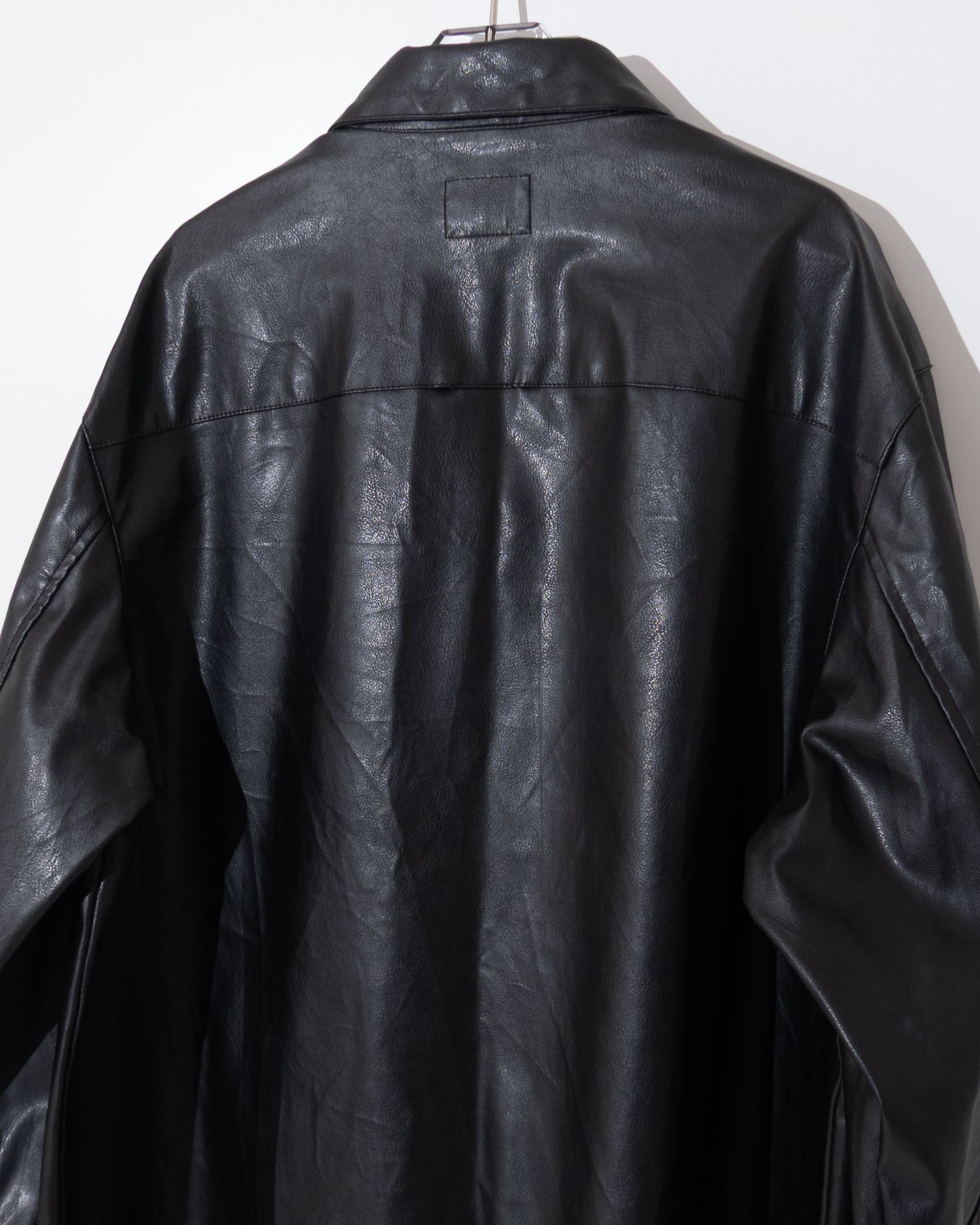 'Calvin Klein Jeans' PVC leather car coat