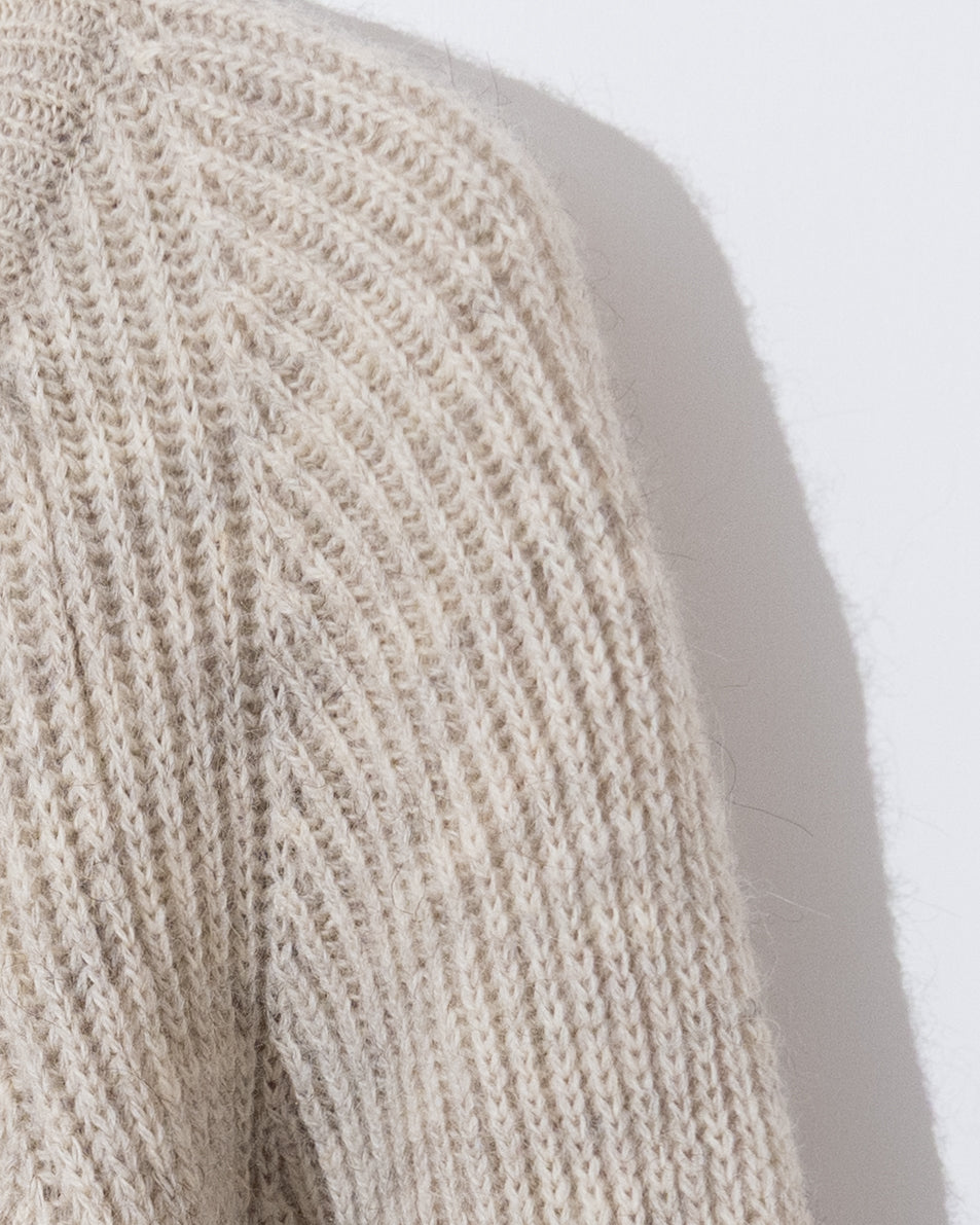 "Lands' End" rib knit sweater