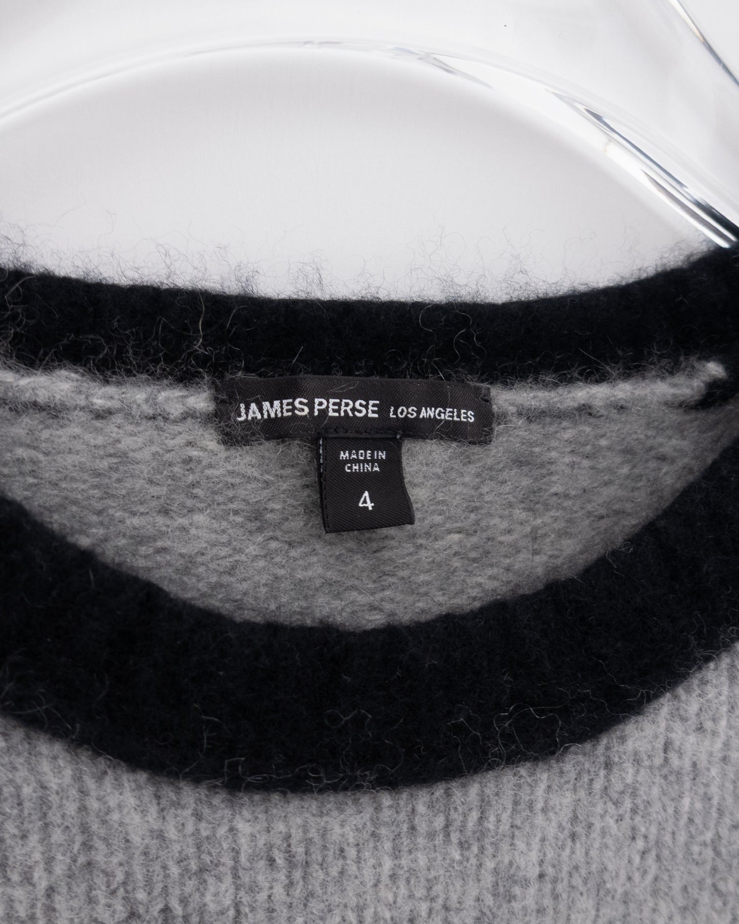 'JAMES PERSE' 2-tone cashmere knit
