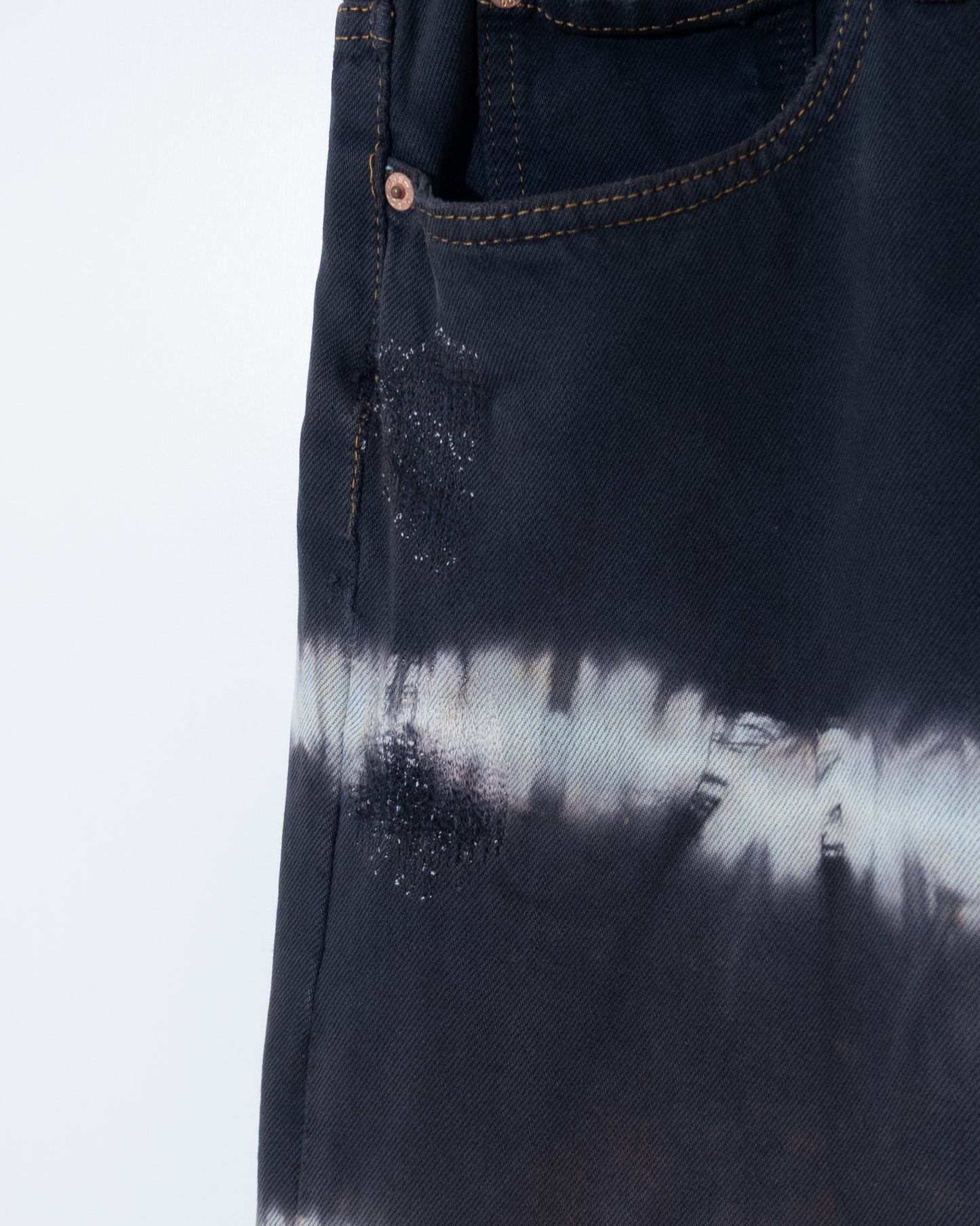 'Levi's' 501 tie dye denim pants