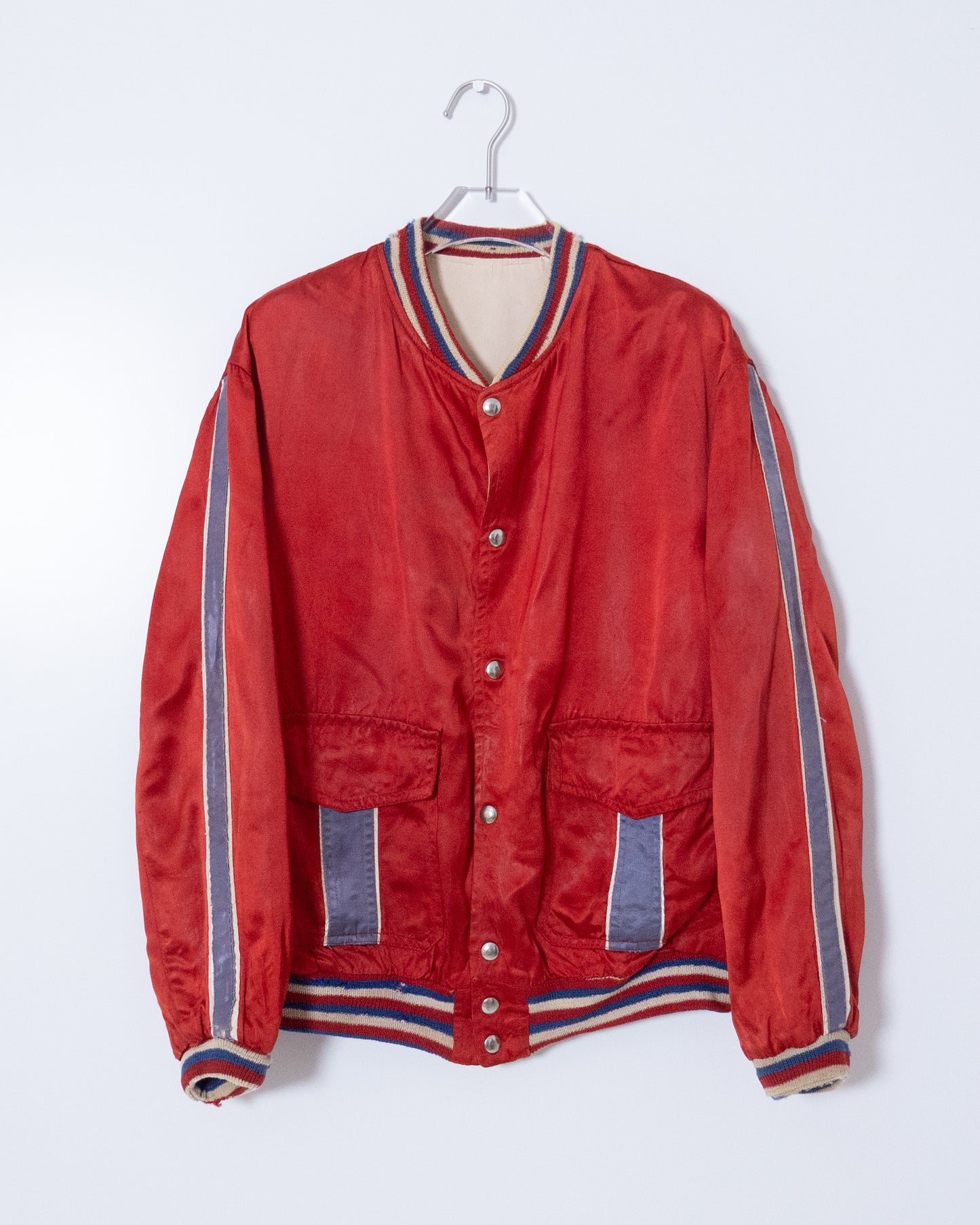 Satin varsity jacket