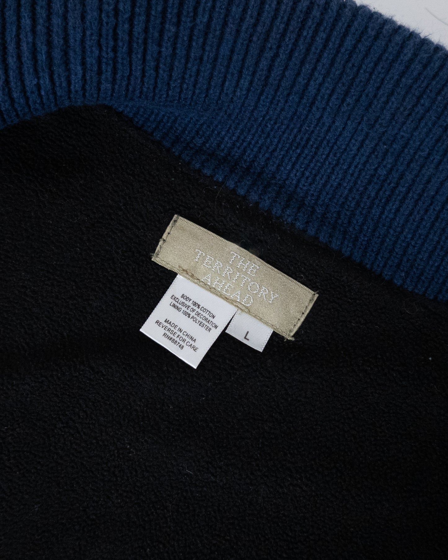 'THE TERRITORY AHEAD' cotton drivers knit
