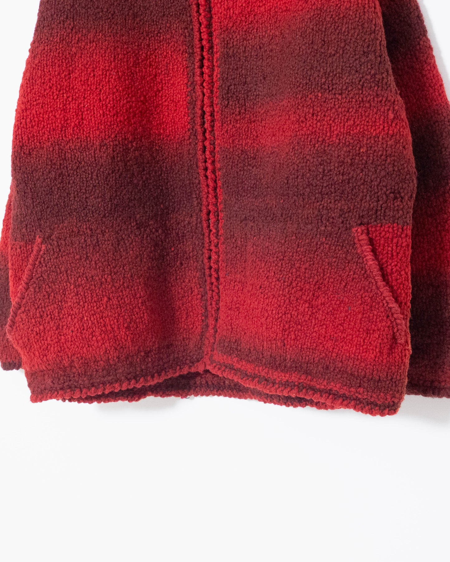 shadow stripe ecuador hand knit jacket