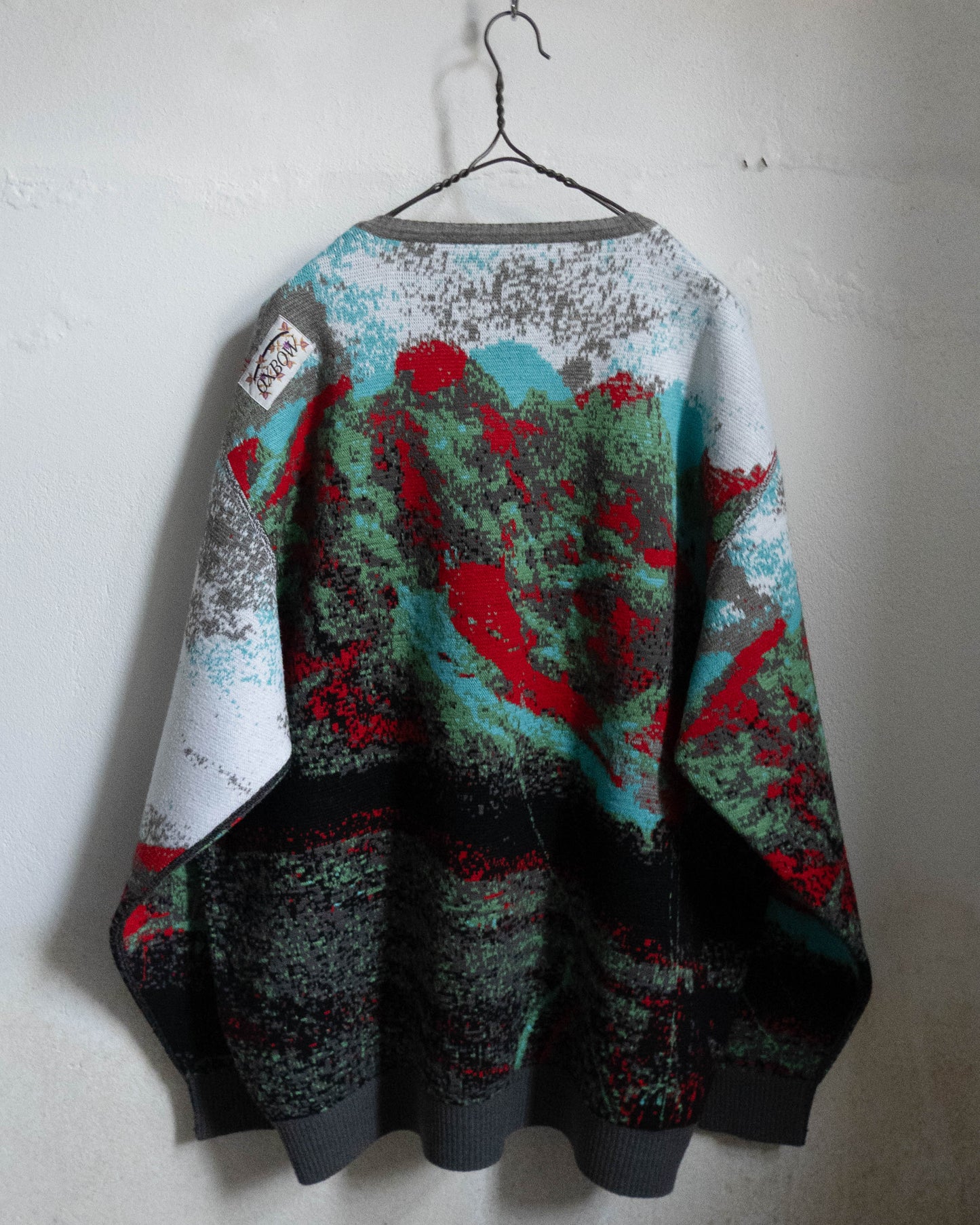 "OXBOW/BLESS" CHERLOK SKOLPEN 3D knit sweater