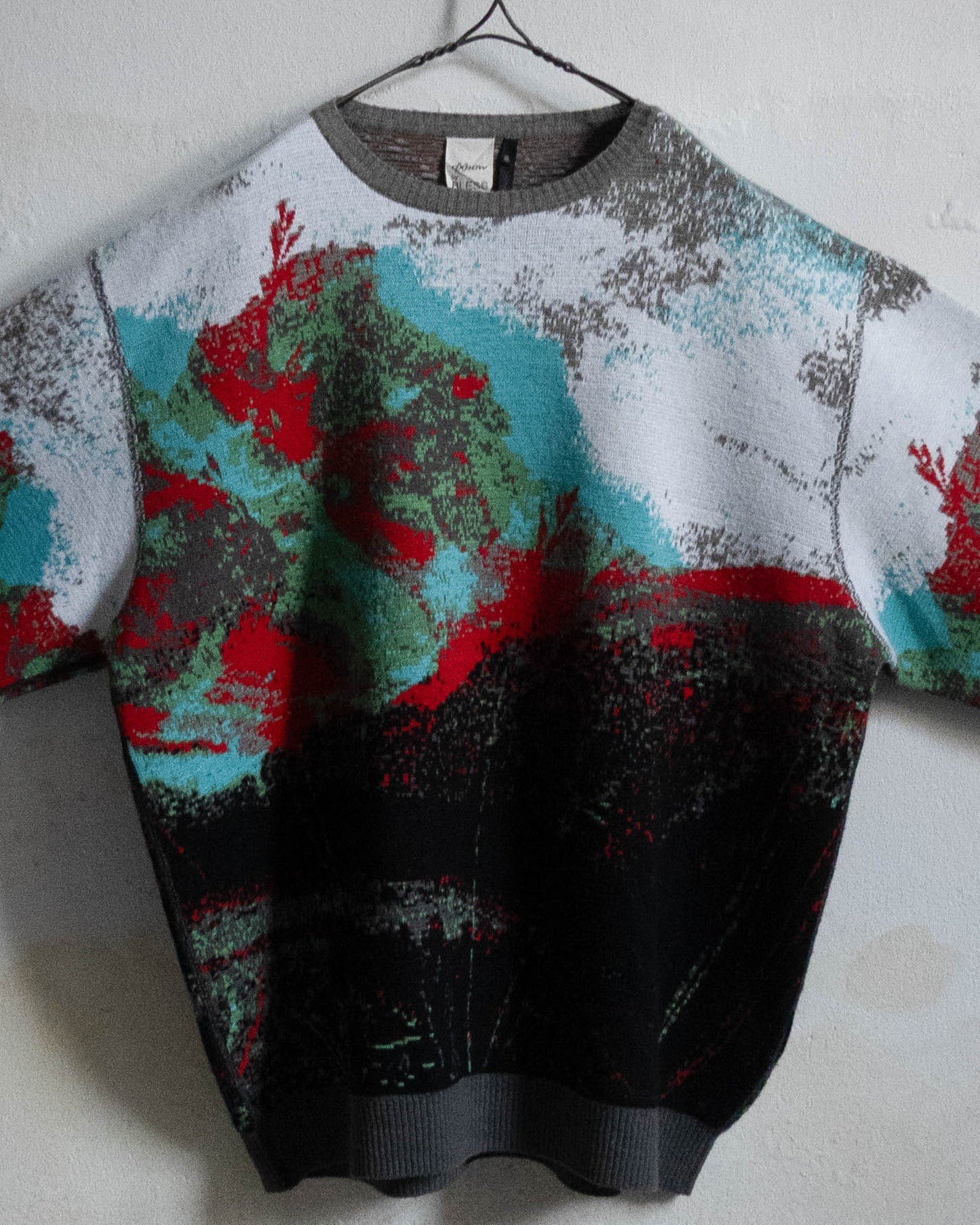"OXBOW/BLESS" CHERLOK SKOLPEN 3D knit sweater