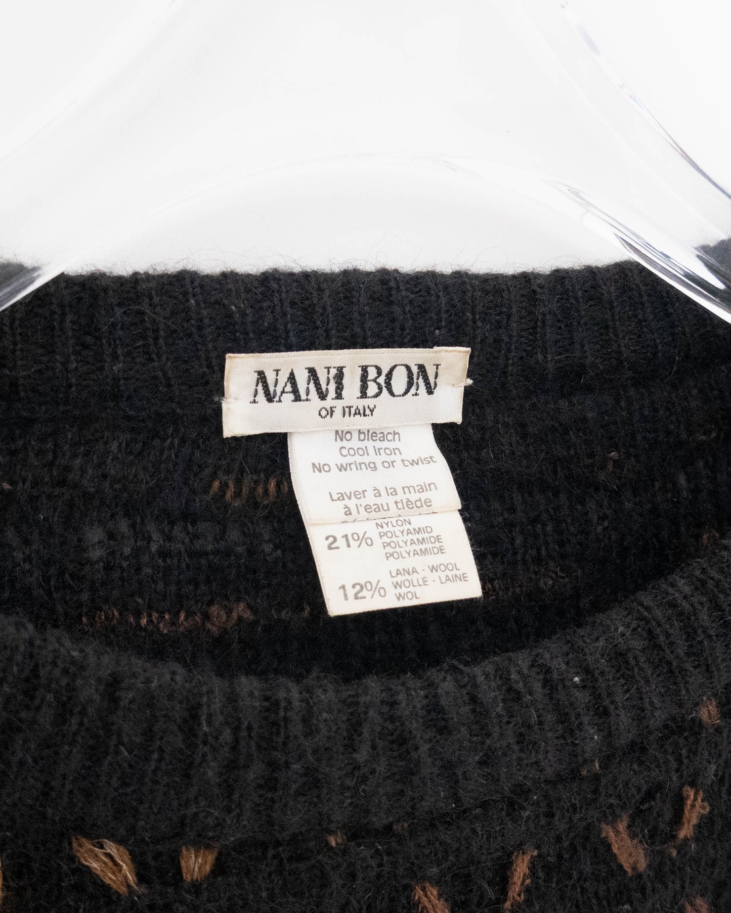 "NANI BON" mohair knit sweater