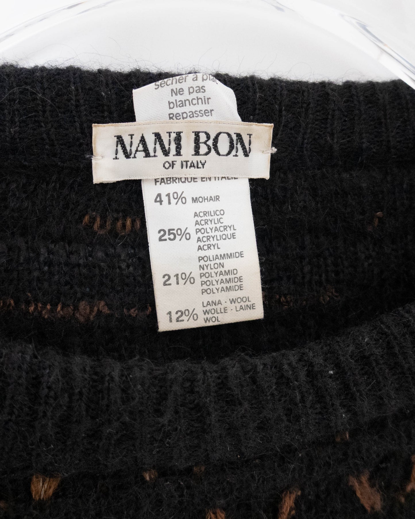 "NANI BON" mohair knit sweater
