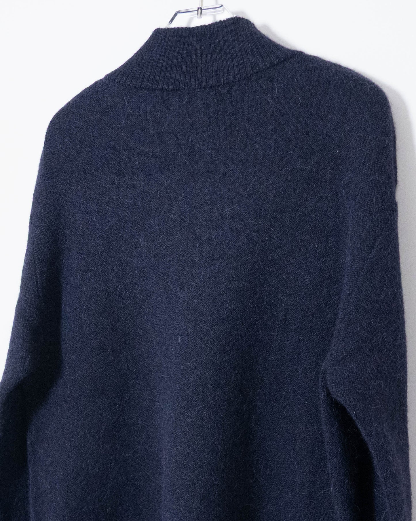 "Paul Stuart" half zip alpaca knit sweater