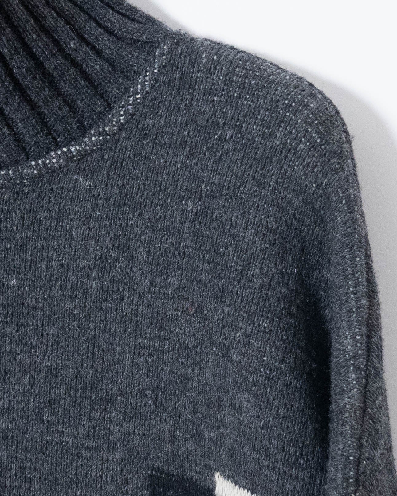 "OXBOW" SKOLPEN high-neck jacquard knit sweater